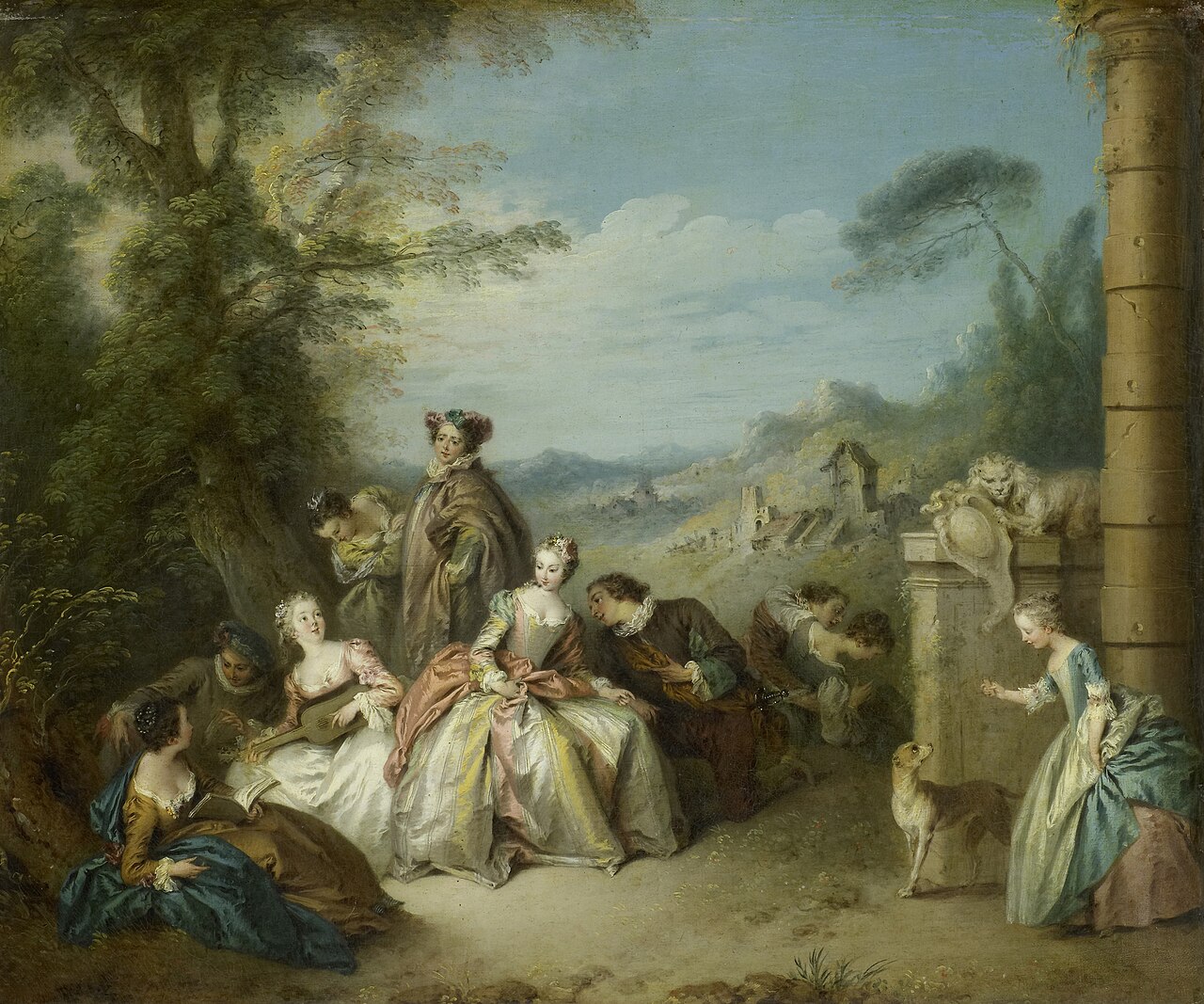 Fête galante in a Landscape by Jean-Baptiste Pater