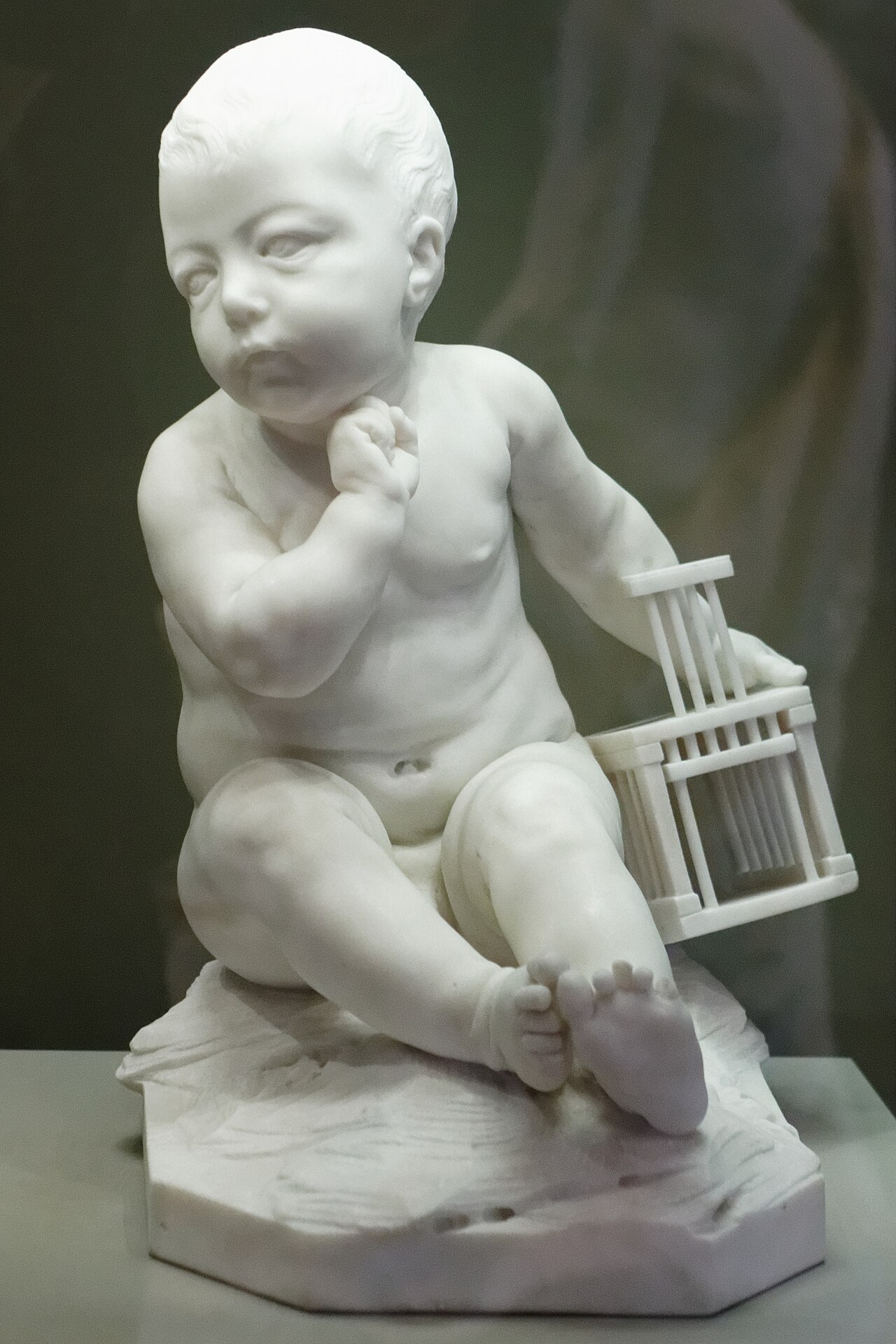 L'Enfant à la cage, Pigalle by Jean-Baptiste Pigalle
