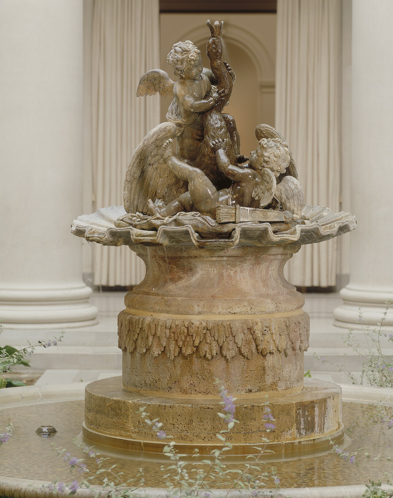 Cherubs Playing with a Swan by Jean-Baptiste Tuby