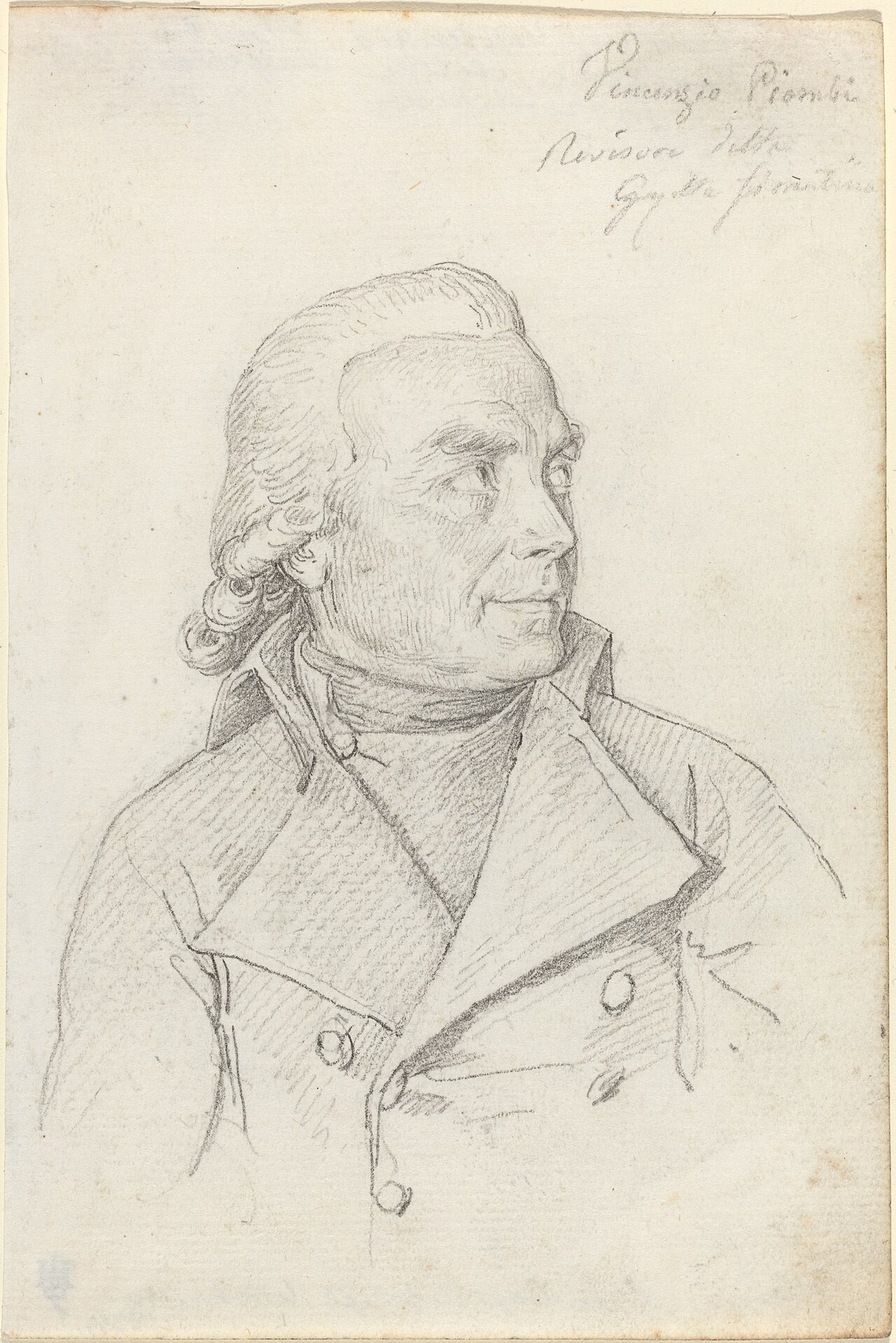 Vincenzio Piombi by Jean-Baptiste Wicar