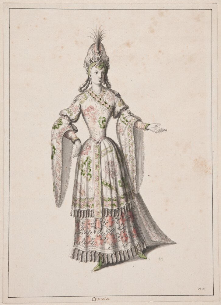 "Chinoise".Costume sketch by Jean Bérain the Elder