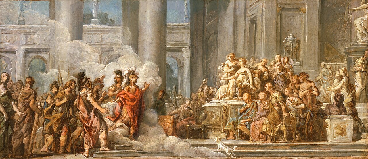 The Arrival of Aeneas in Carthage by Jean-Bernard Restout