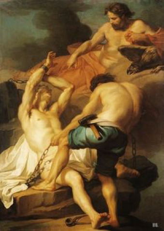 Vulcan Chaining Prometheus by Jean-Charles Frontier