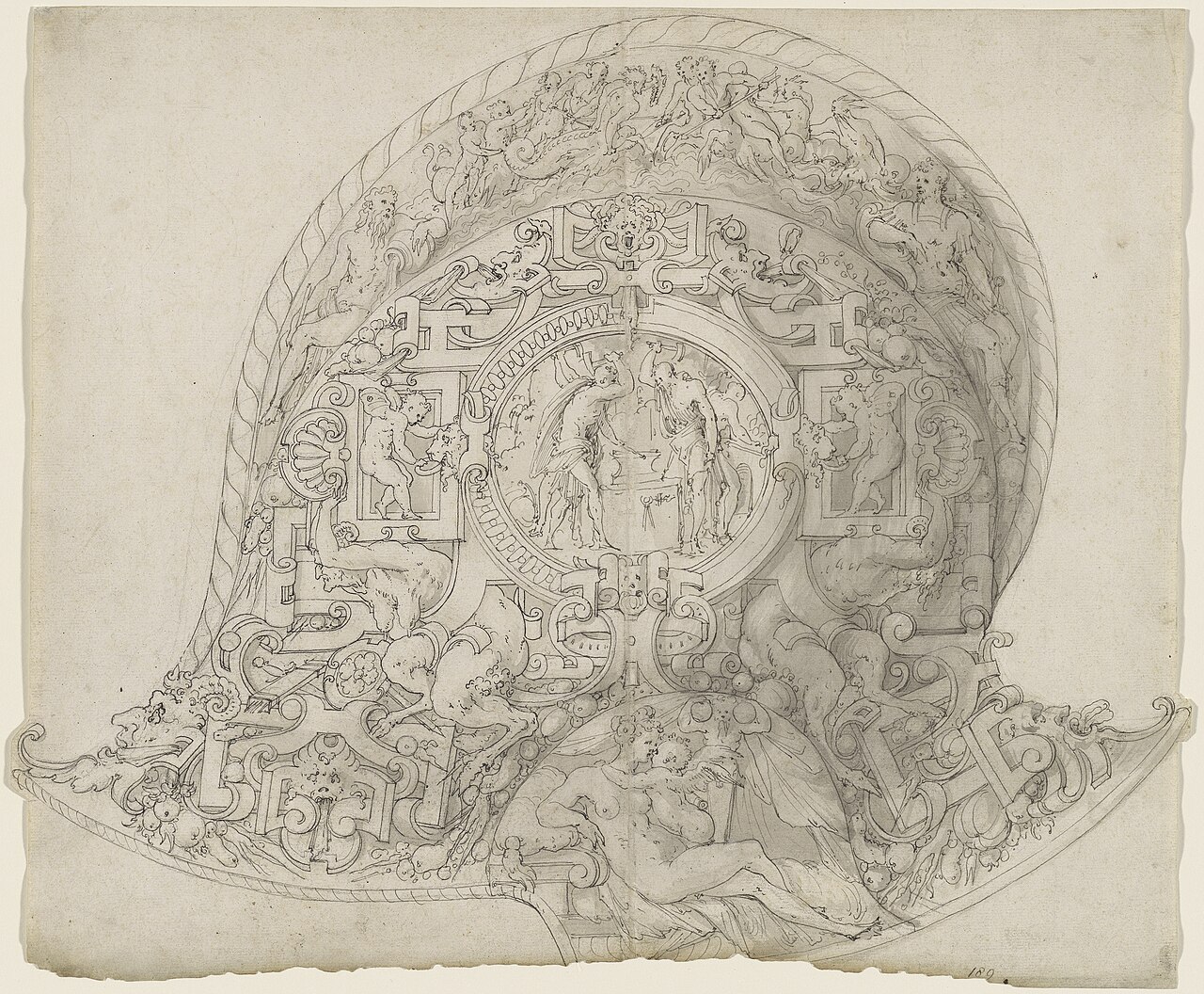 Design for a Burgonet Helmet by Jean Cousin
