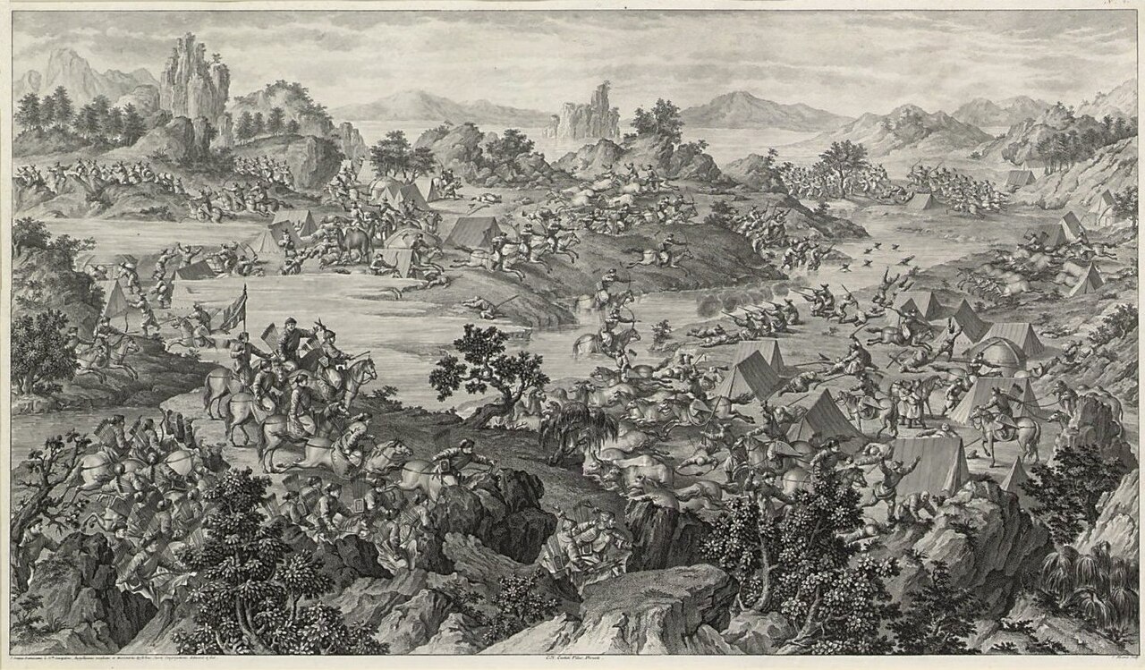 The Battle of Khurungui by Jean-Damascène Sallusti