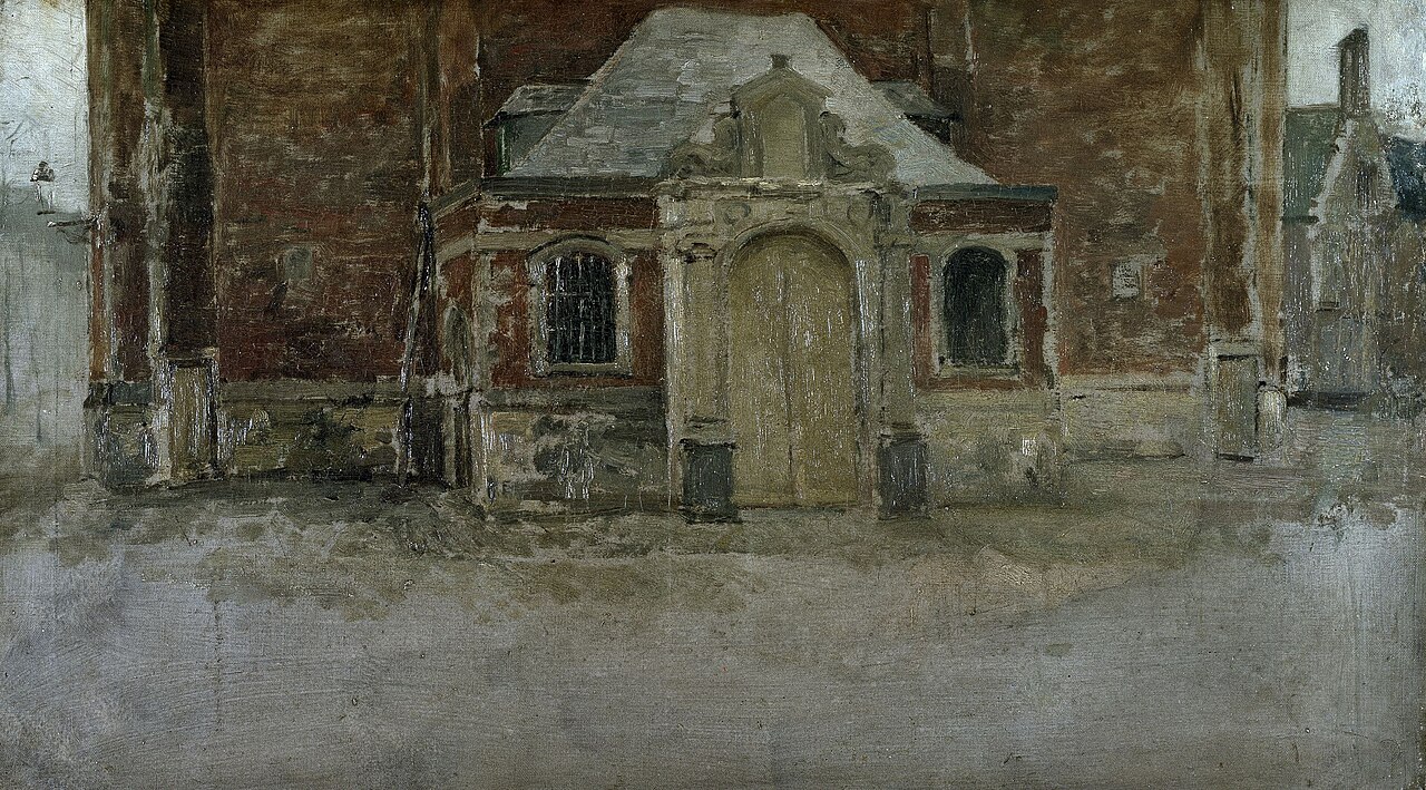 The Entrance to Saint Elizabeth’s Church in Ghent by Jean Delvin