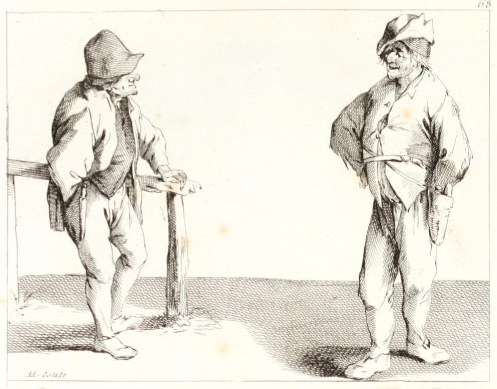 Two peasants by Jean Duplessis-Bertaux