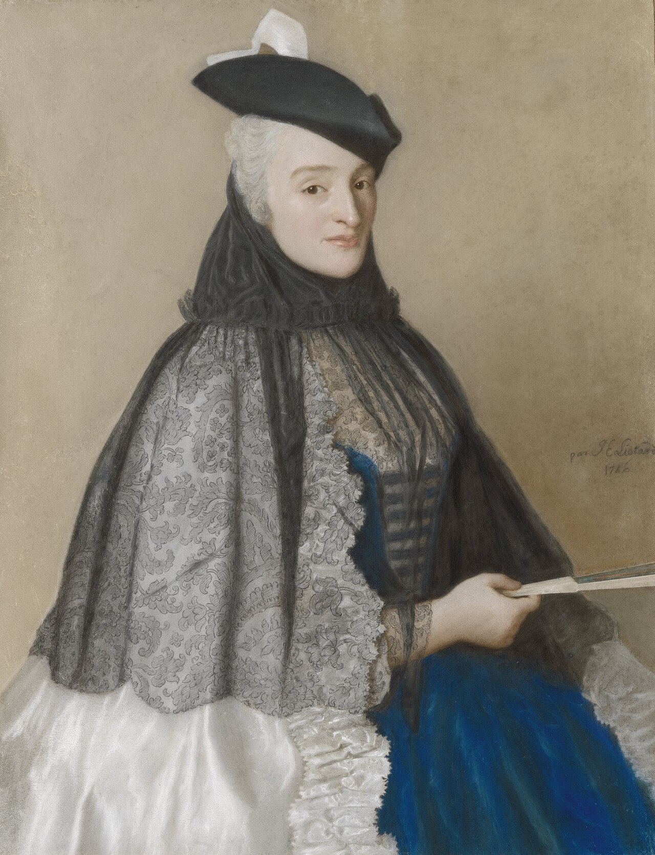 Portrait of Mme Bouër by Jean-Étienne Liotard