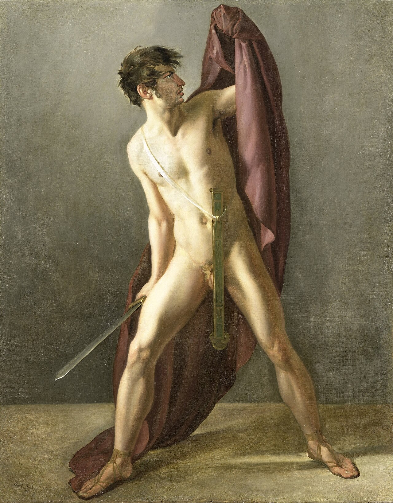 Warrior with Drawn Sword by Jean-Eugène-Charles Alberti