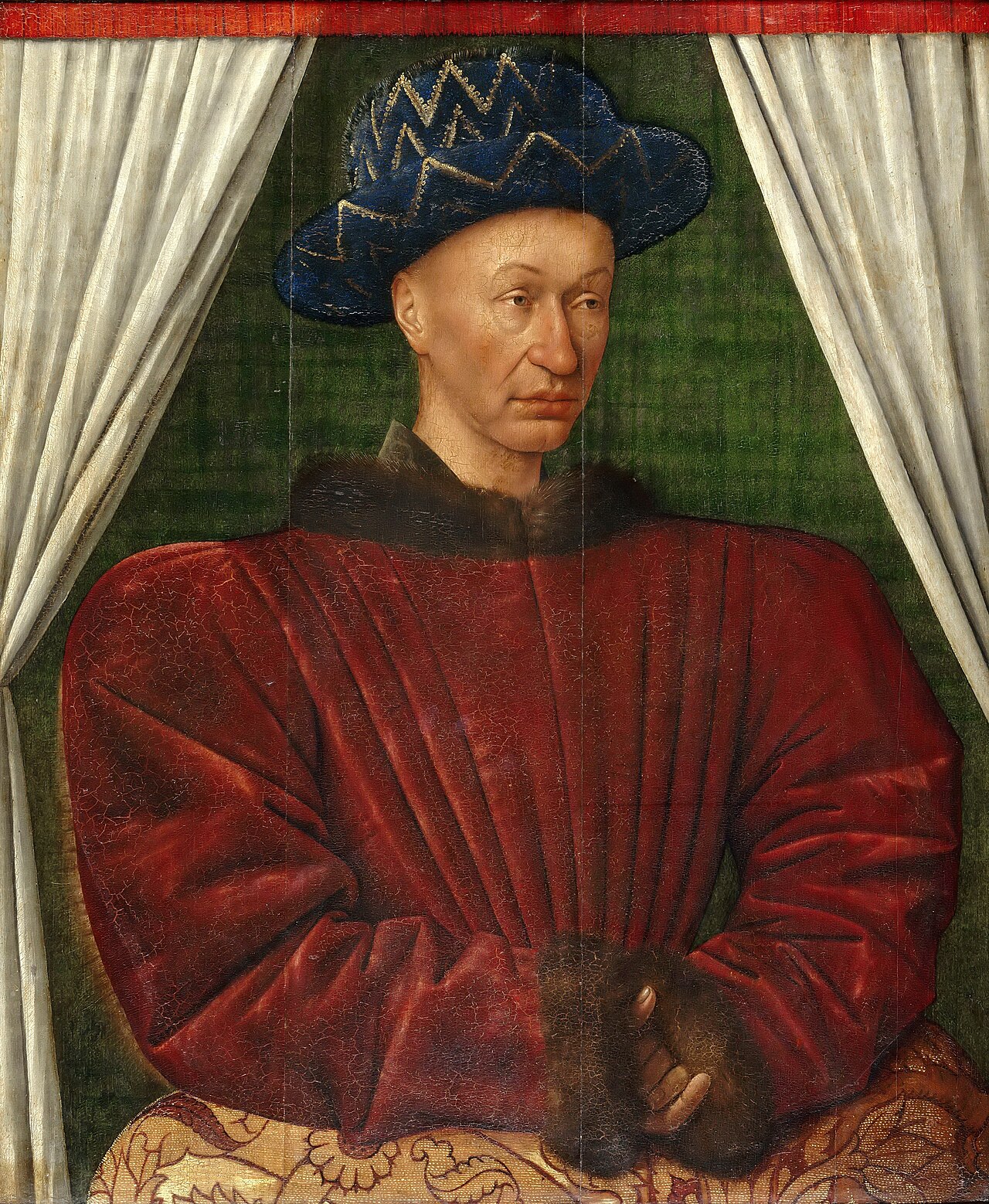 Charles VII, King of France by Jean Fouquet
