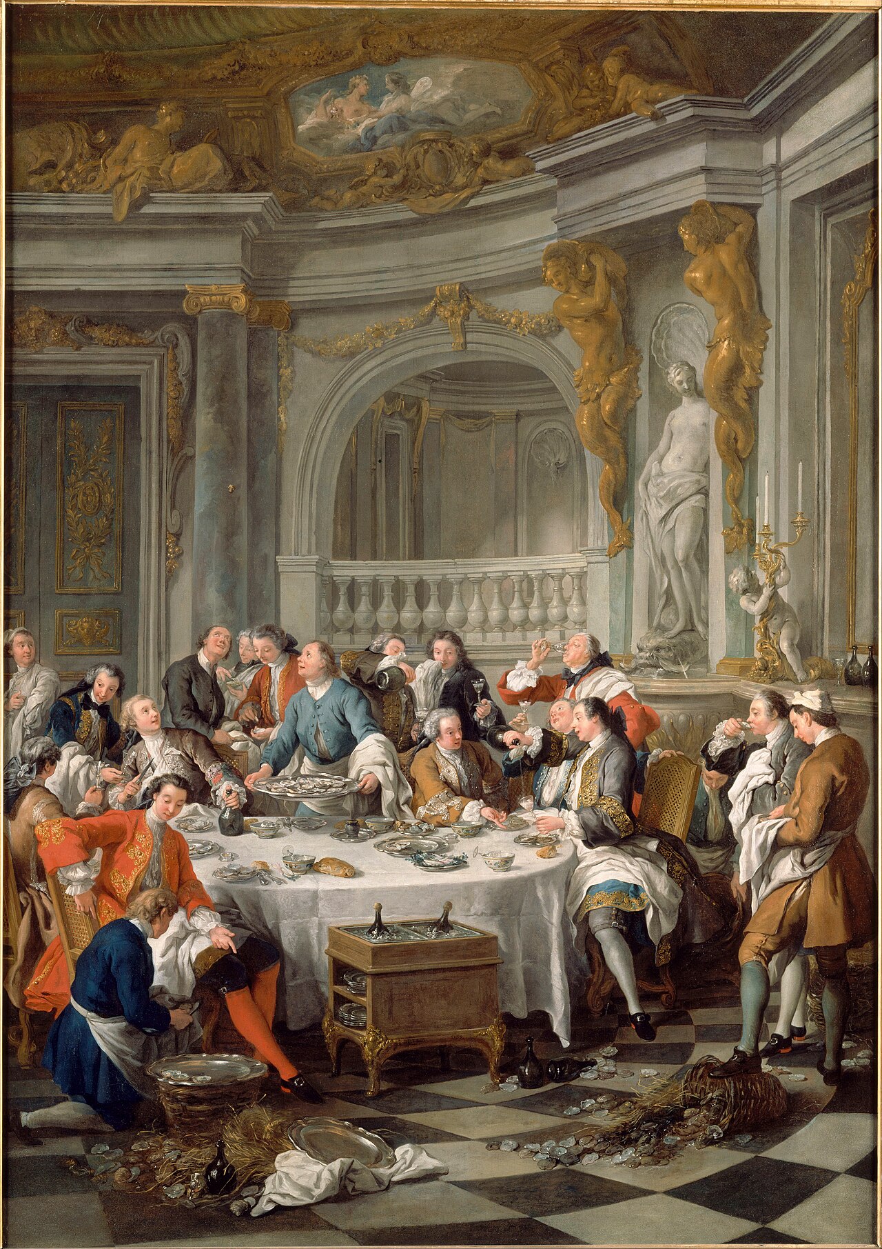 The Lunch of Oysters by Jean-François de Troy