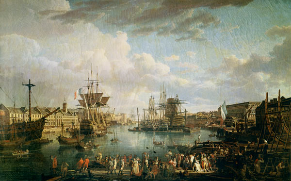 View of the Port of Brest by Jean-François Hue