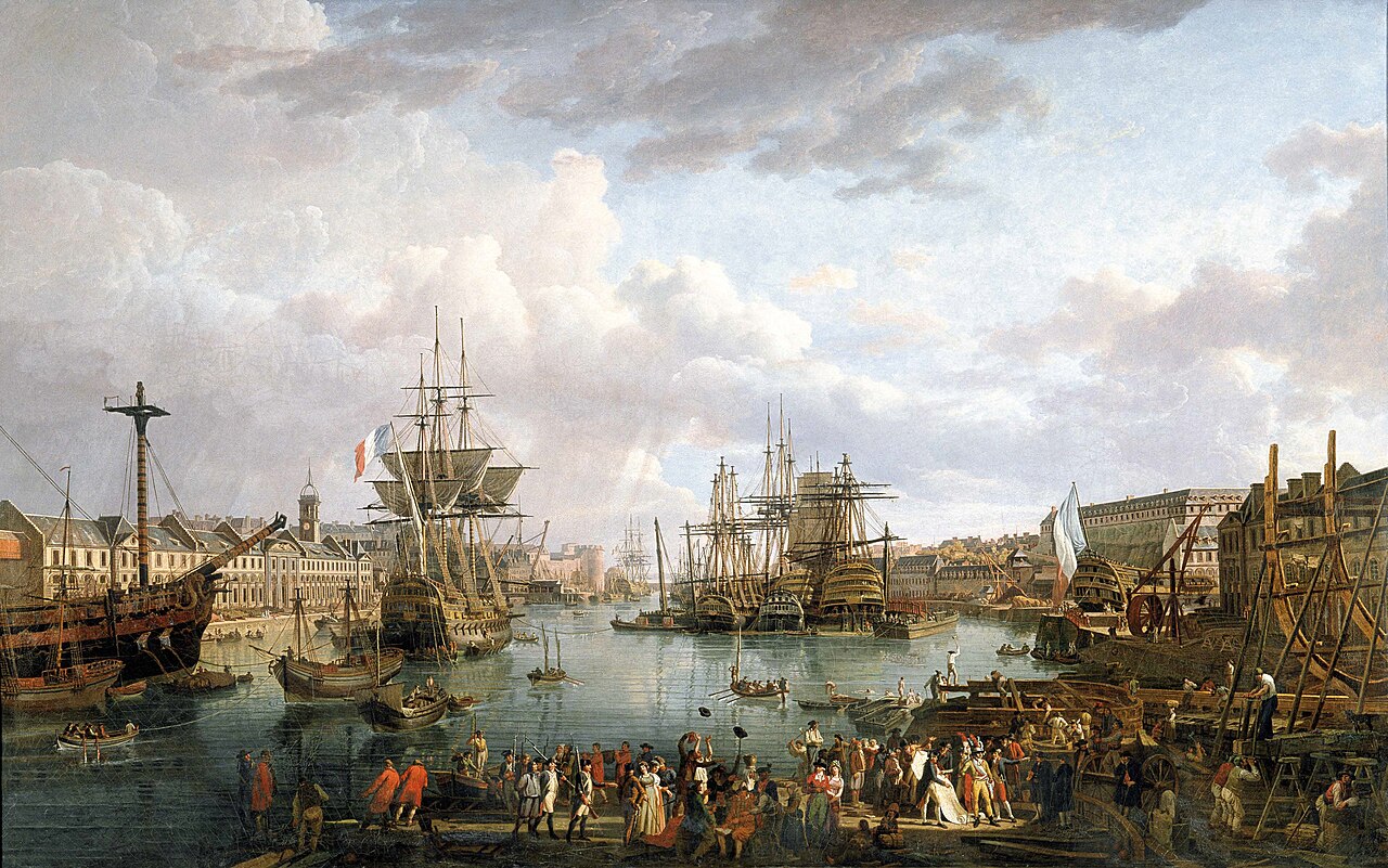 Vue de l'intérieur du Port de Brest by Jean-François Hue
