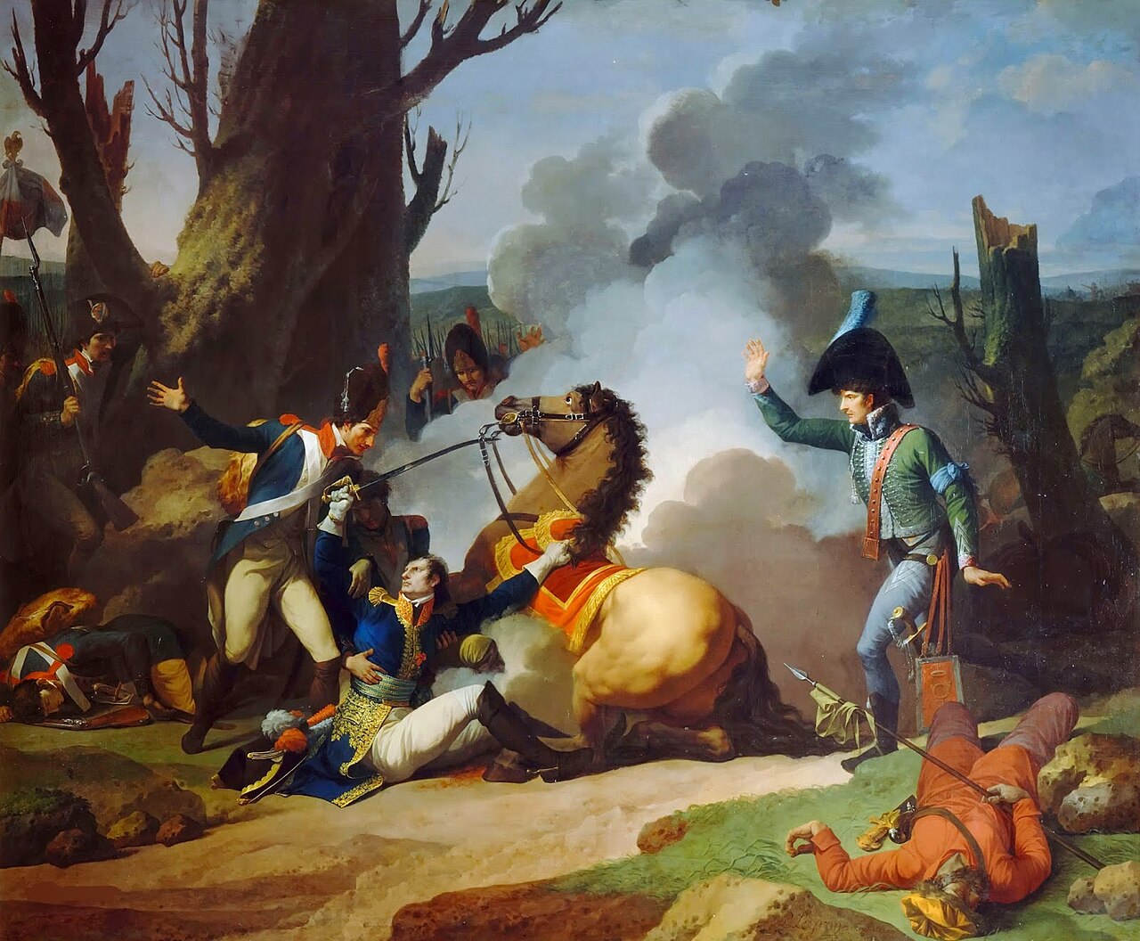Death of General Valhubert, December 2, 1805 by Jean-François Pierre Peyron