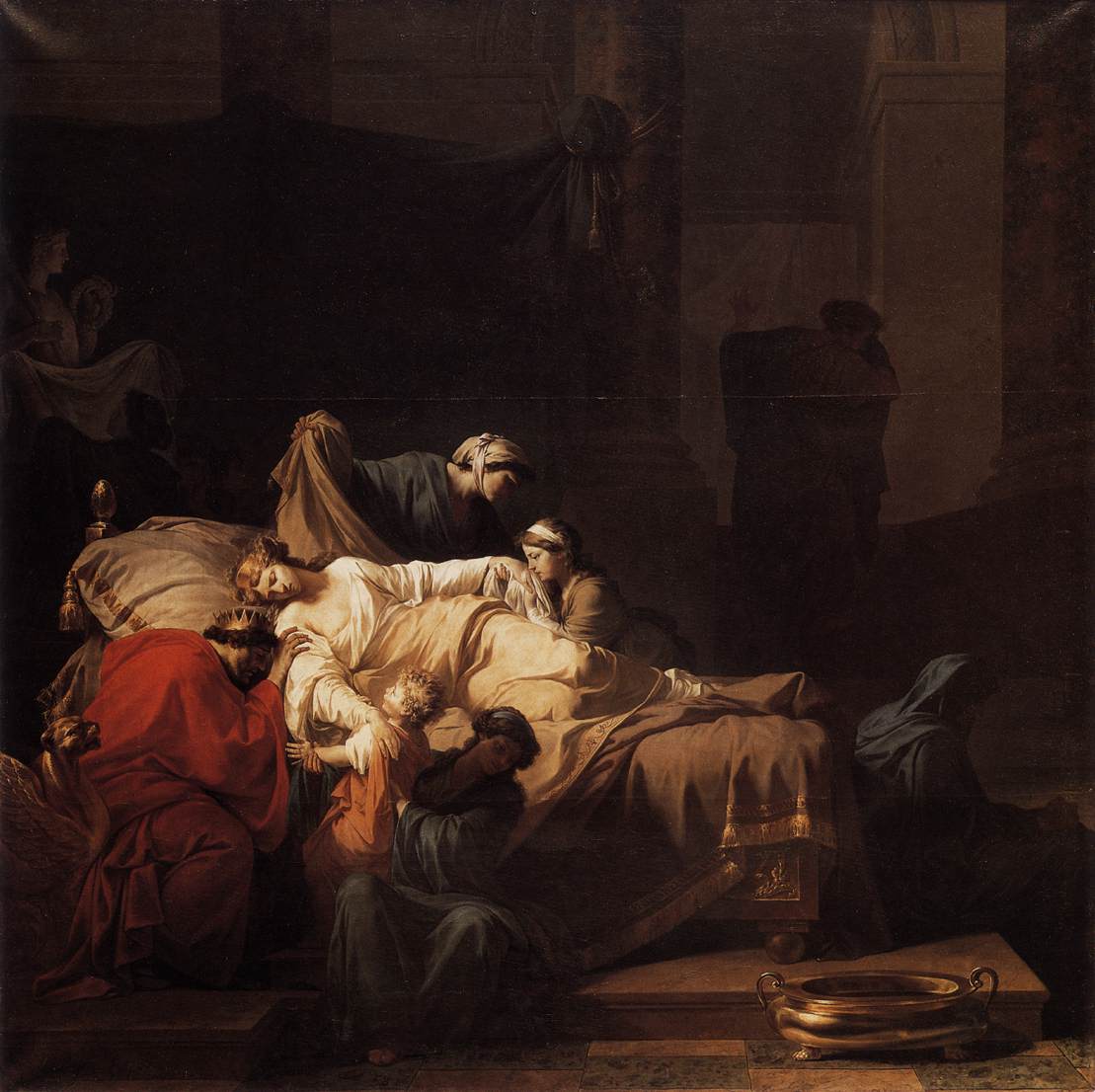 La mort d'Alceste by Jean-François Pierre Peyron