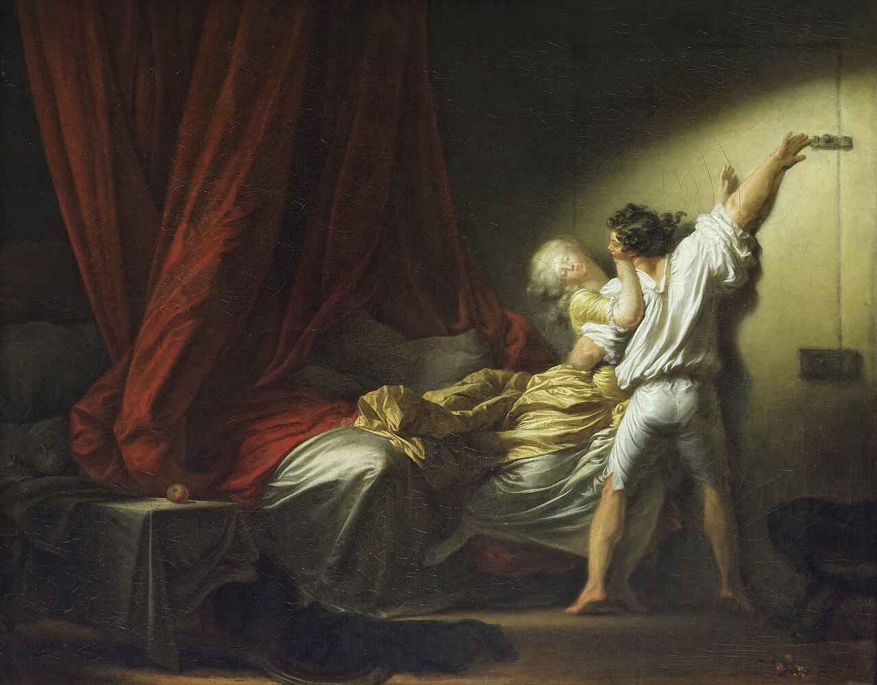 The Lock by Jean-Honoré Fragonard