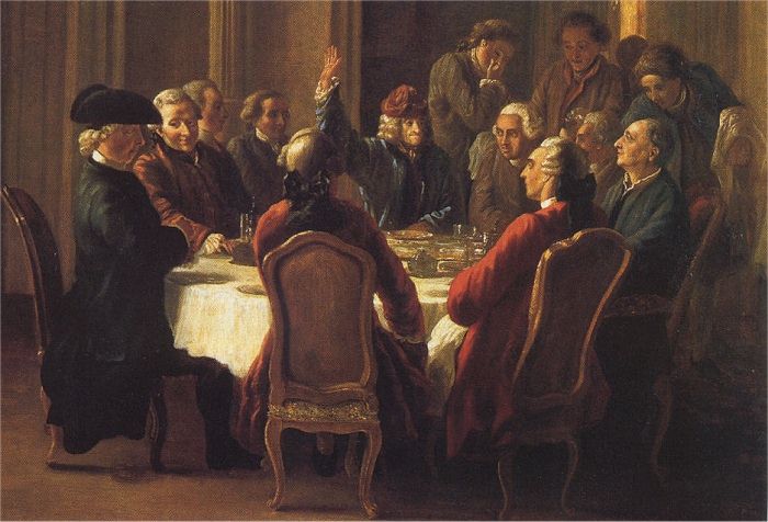 The Philosophers' Meal by Jean Huber