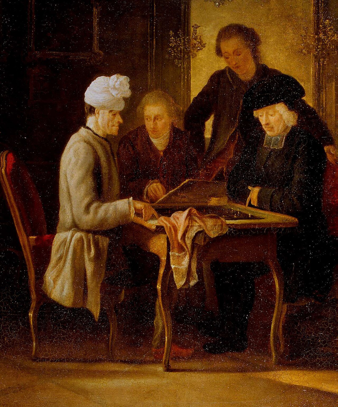 Voltaire at a Chess Table by Jean Huber