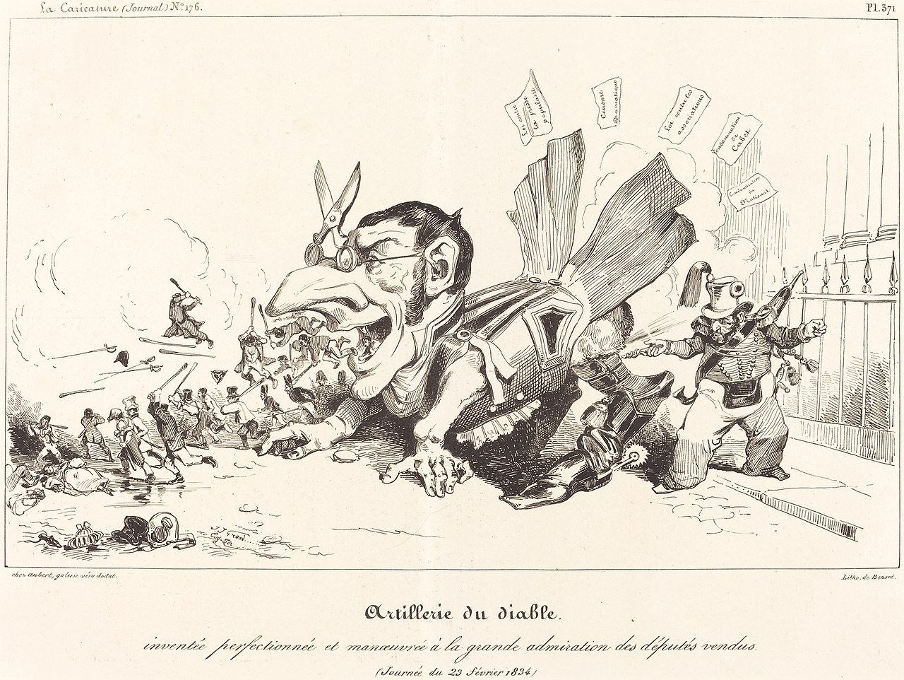 Artillerie du Diable (The Devil's Artillery) by Jean Ignace Isidore Gérard Grandville