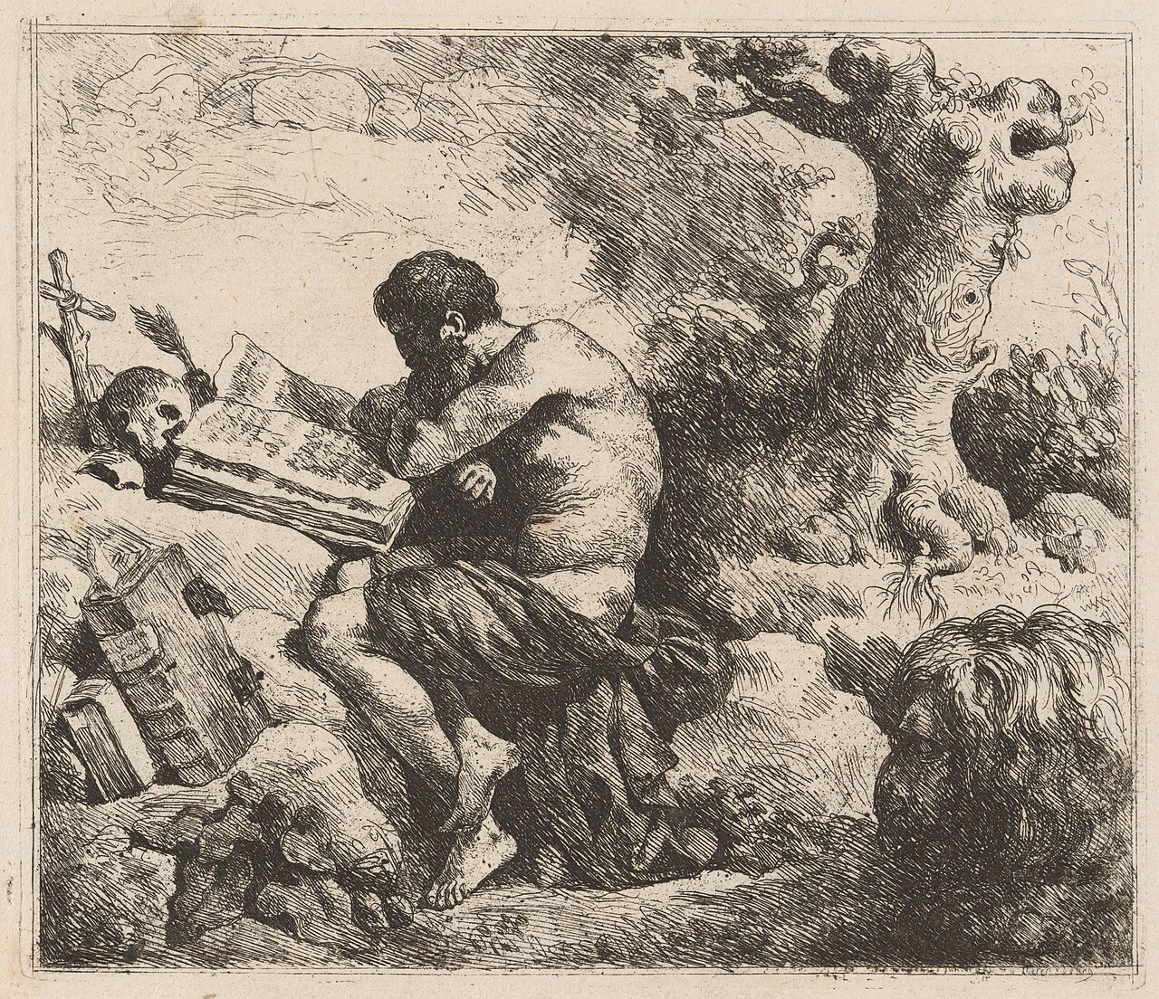 Saint Jerome by Jean-Jacques Lagrenée