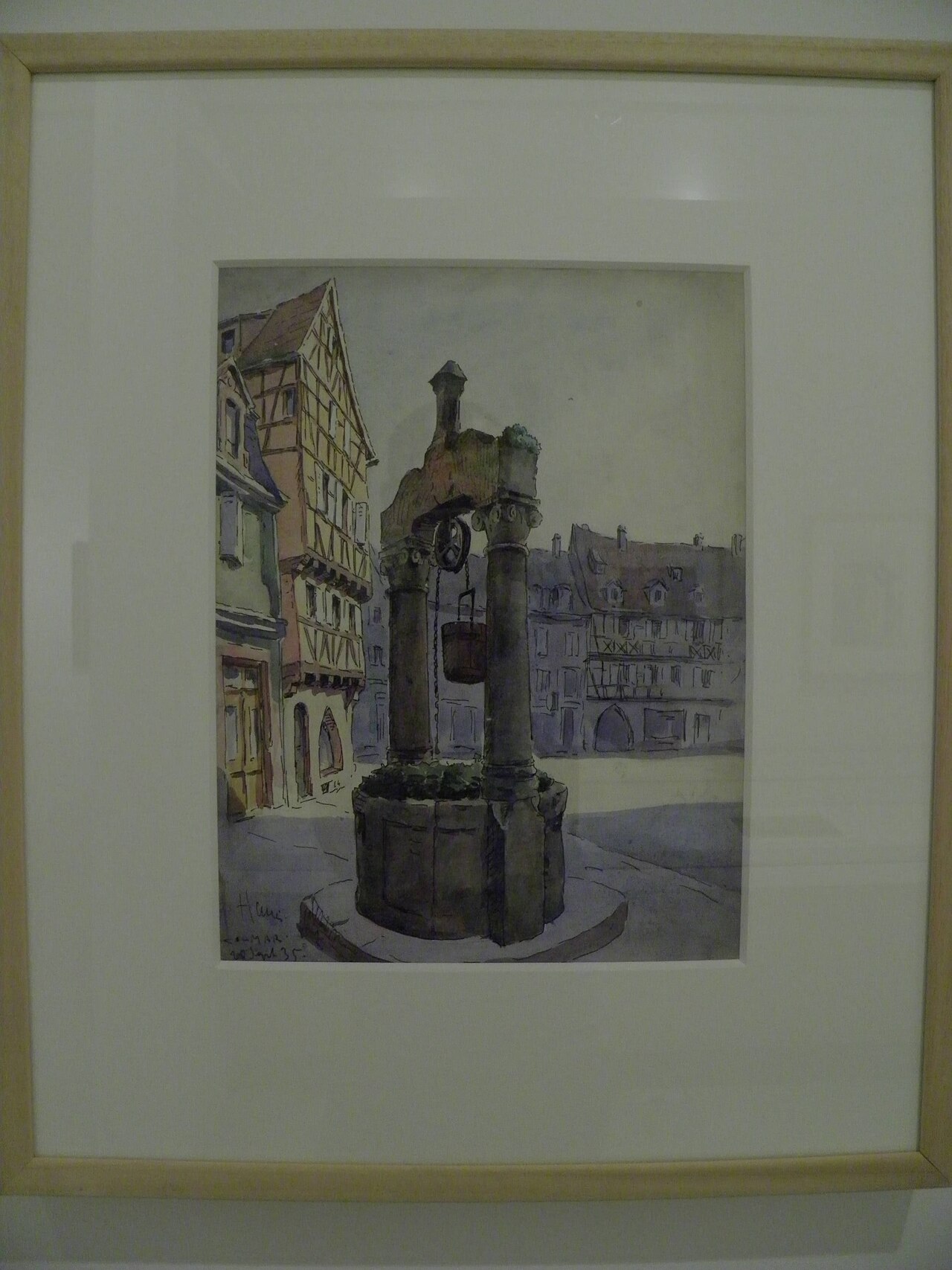 Hansi - Colmar, puits de la place des Dominicains by Jean-Jacques Waltz