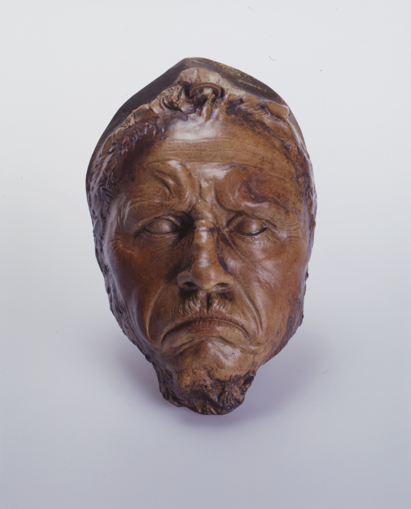 Self-Portrait Mask, Carriès Frowning by Jean-Joseph Carriès