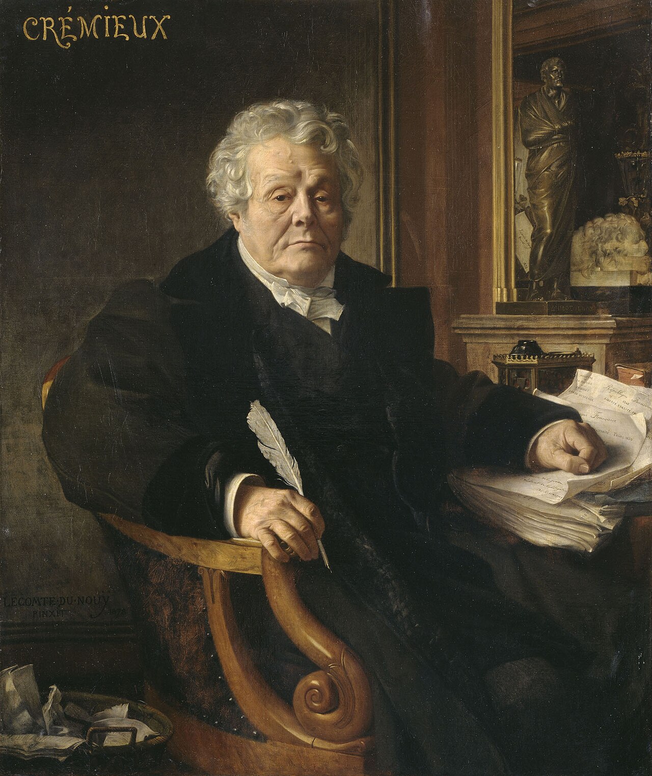 Adolphe Crémieux by Jean-Jules-Antoine Lecomte du Nouÿ