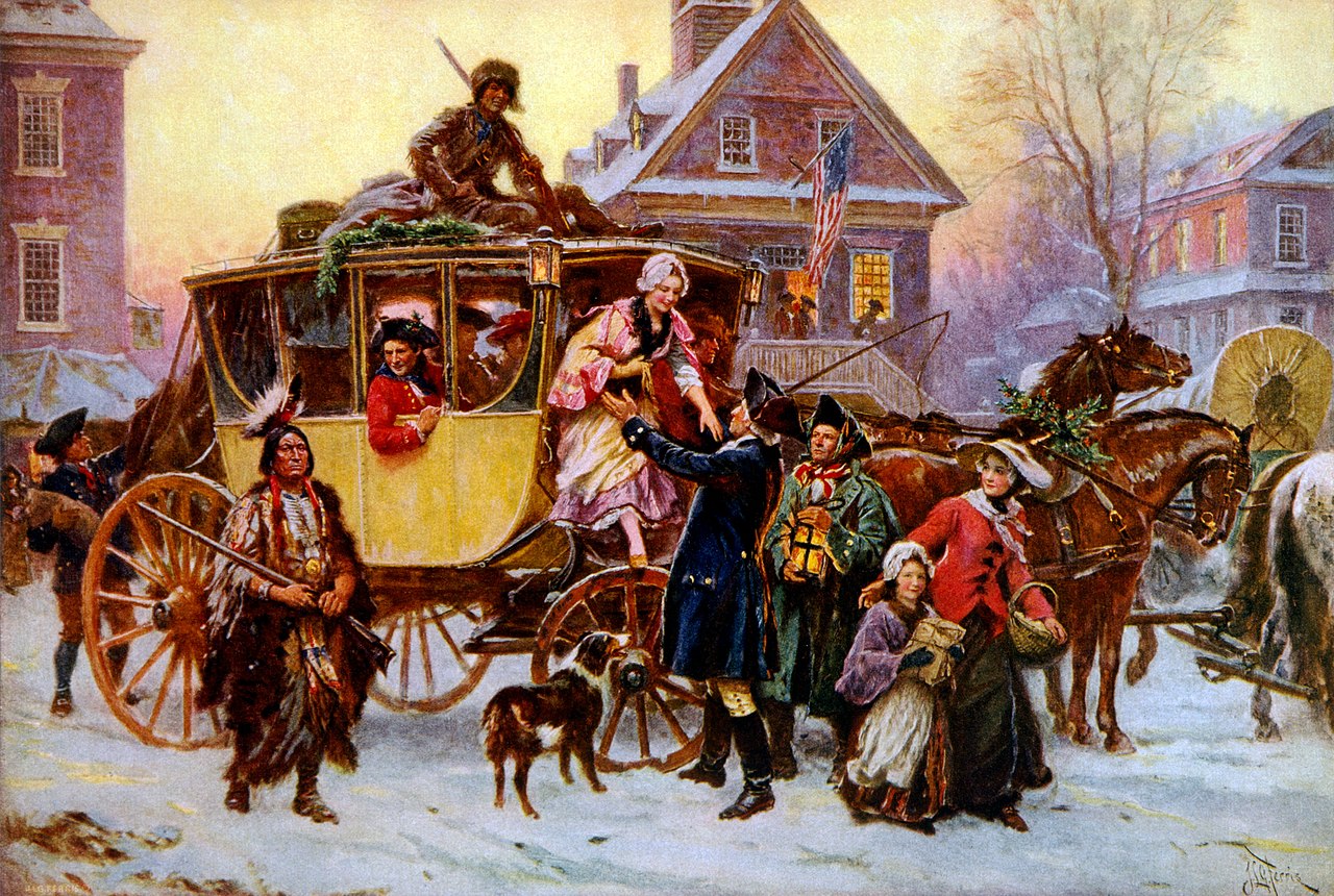 The Christmas coach, 1795 by Jean Leon Gerome Ferris