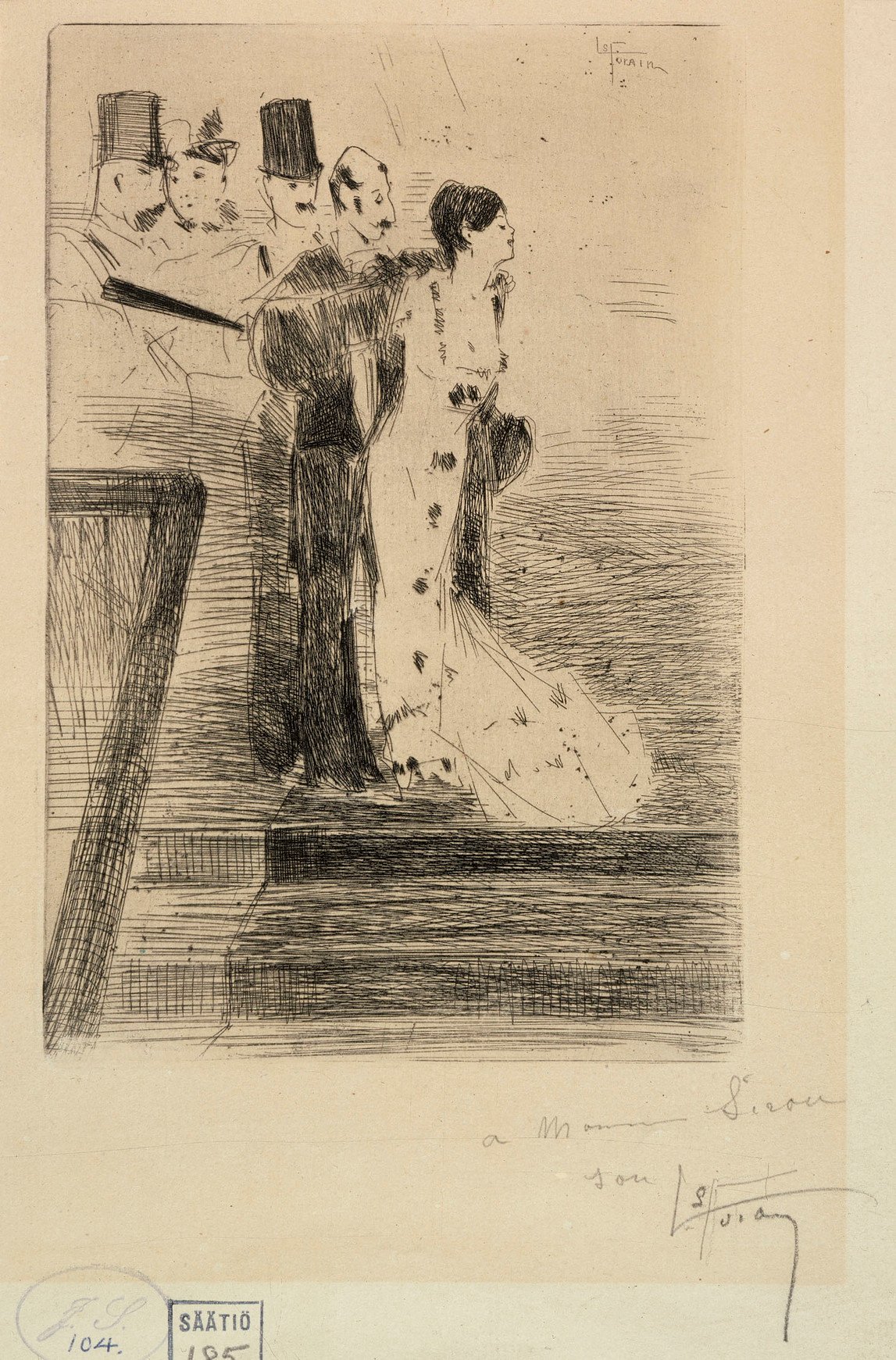 Entering the party by Jean-Louis Forain