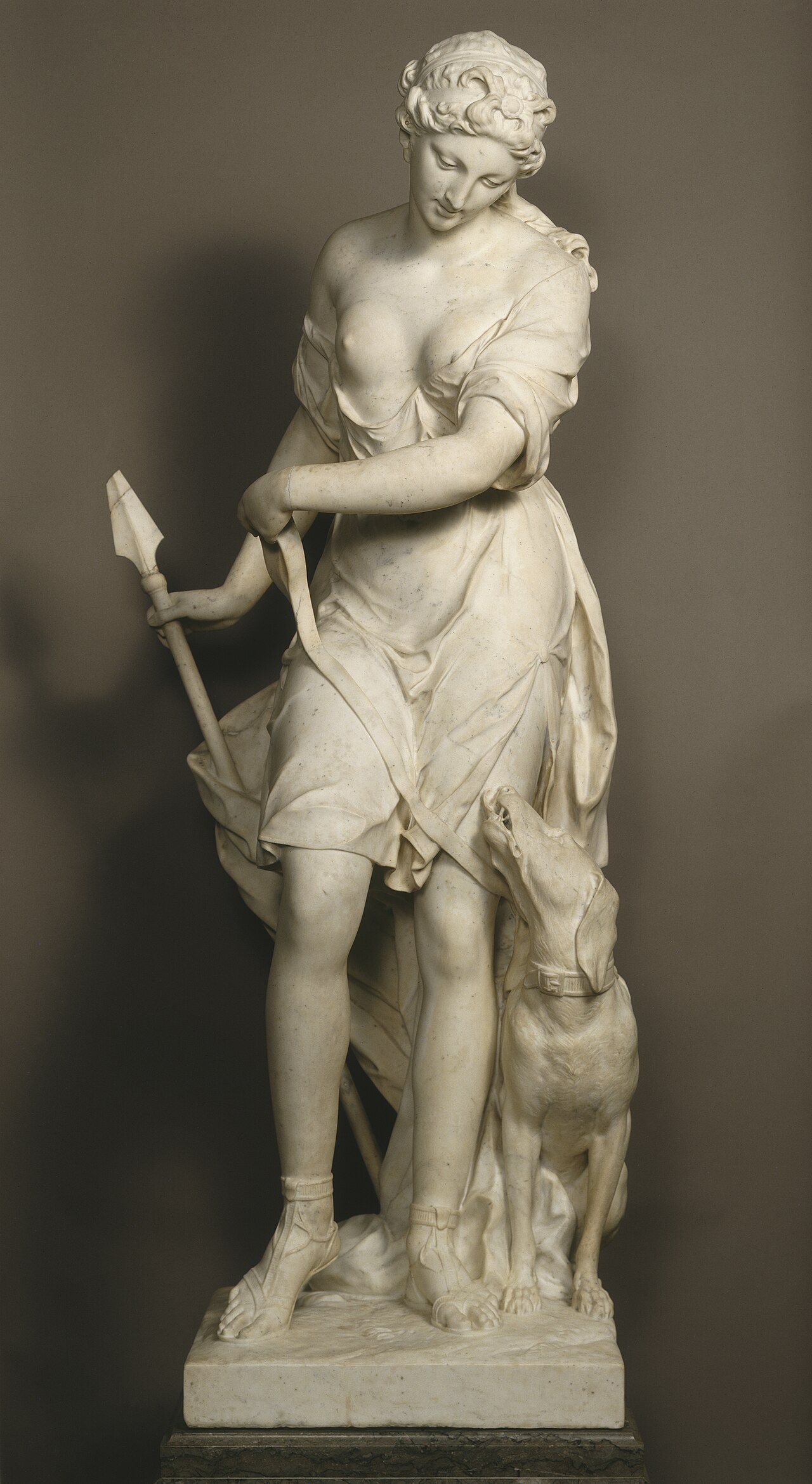 A Companion of Diana by Jean-Louis Lemoyne