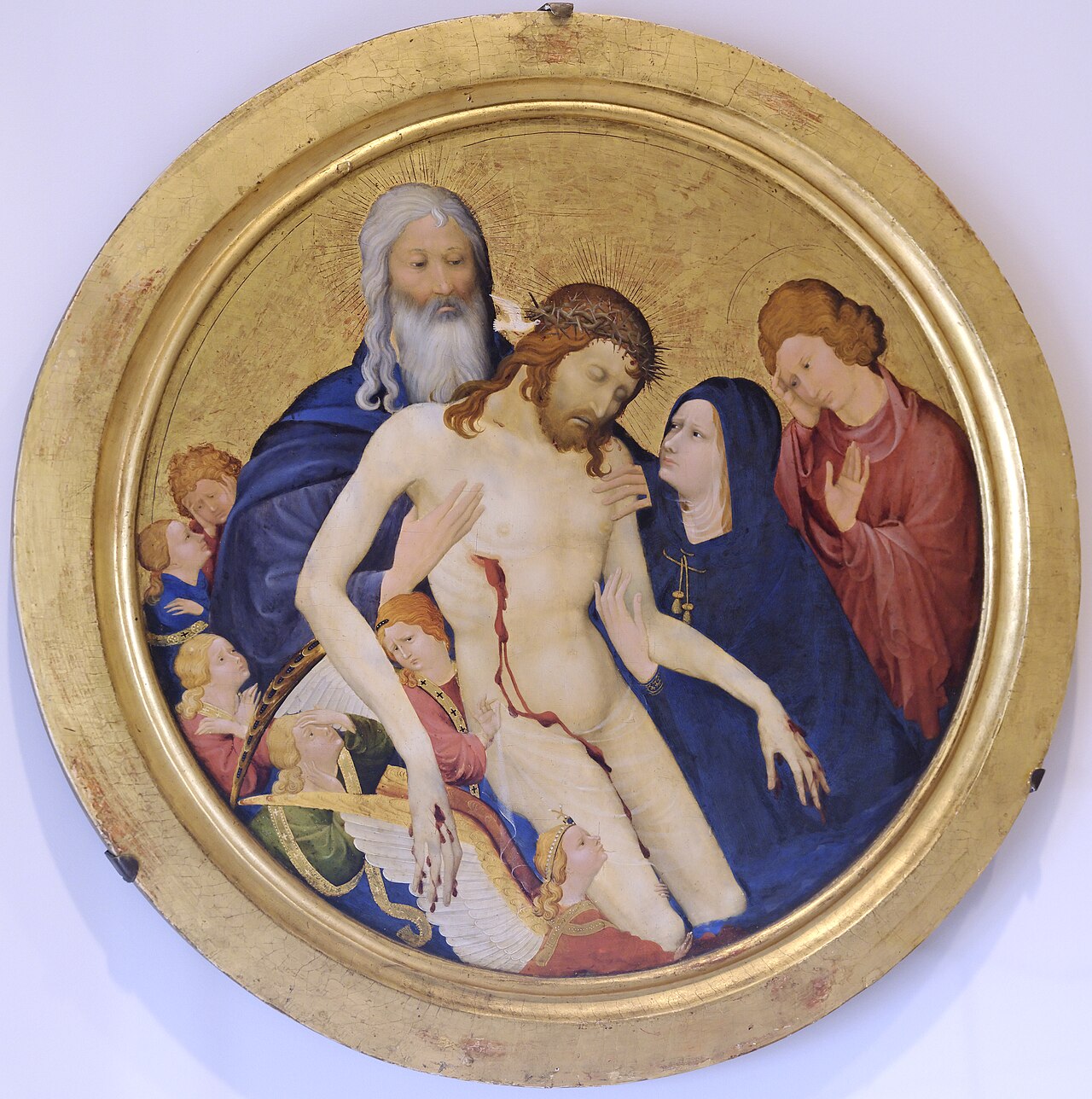 Large Round Pietà by Jean Malouel