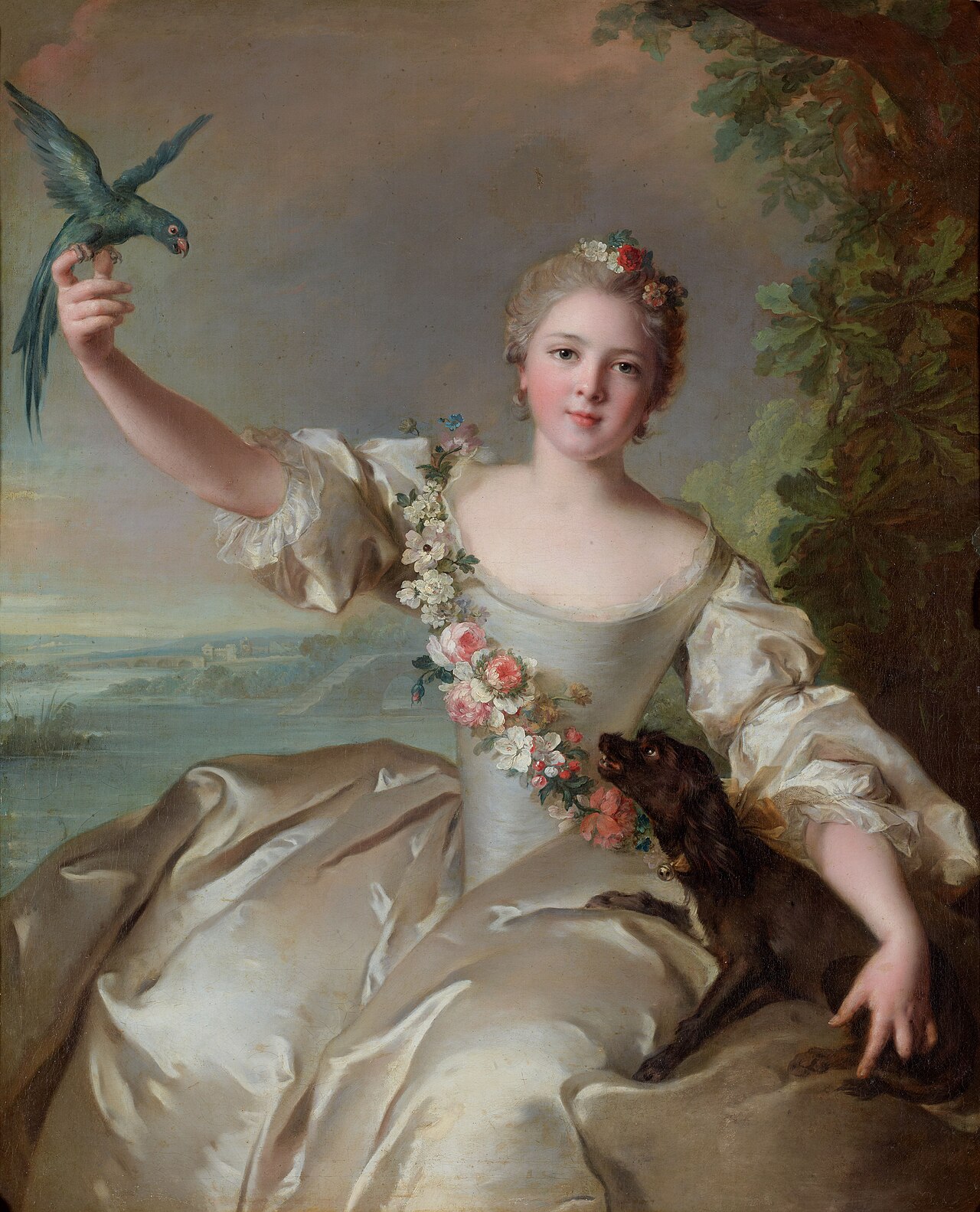 Portrait de Mathilde de Canisy, marquise d'Antin by Jean-Marc Nattier
