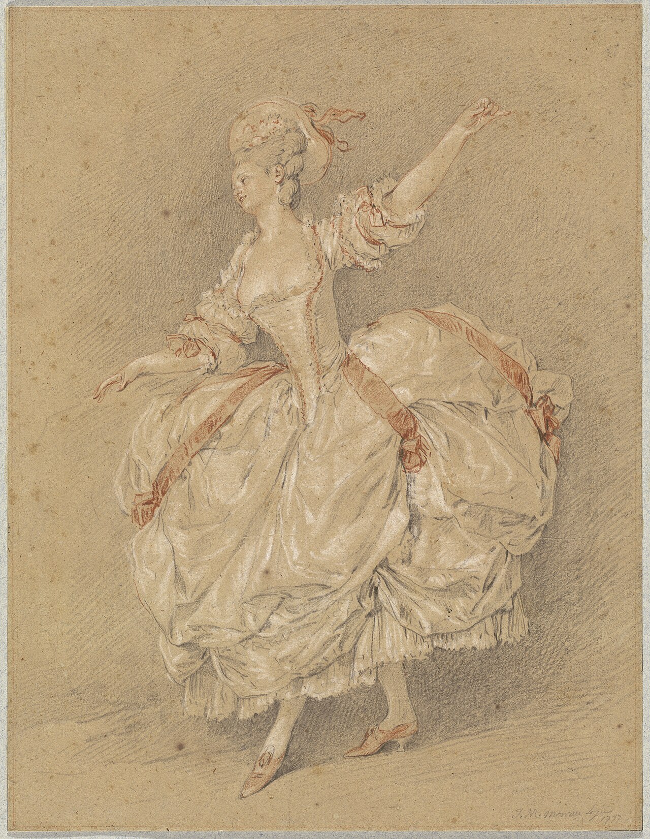 A Dancer by Jean-Michel Moreau