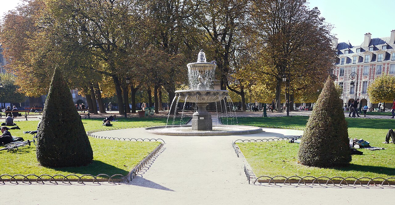 fontaines de la place des Vosges by Jean-Pierre Cortot