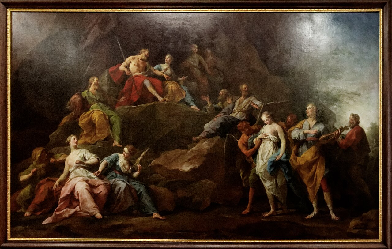 Orpheus in Hades Asking for Eurydice by Jean Restout