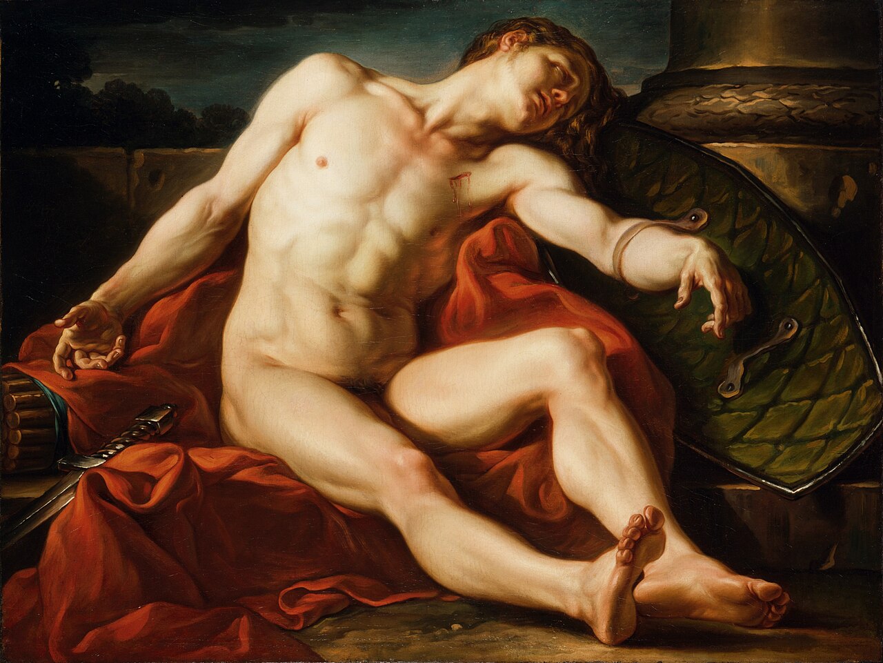 Death of a Gladiator by Jean-Simon Berthélemy