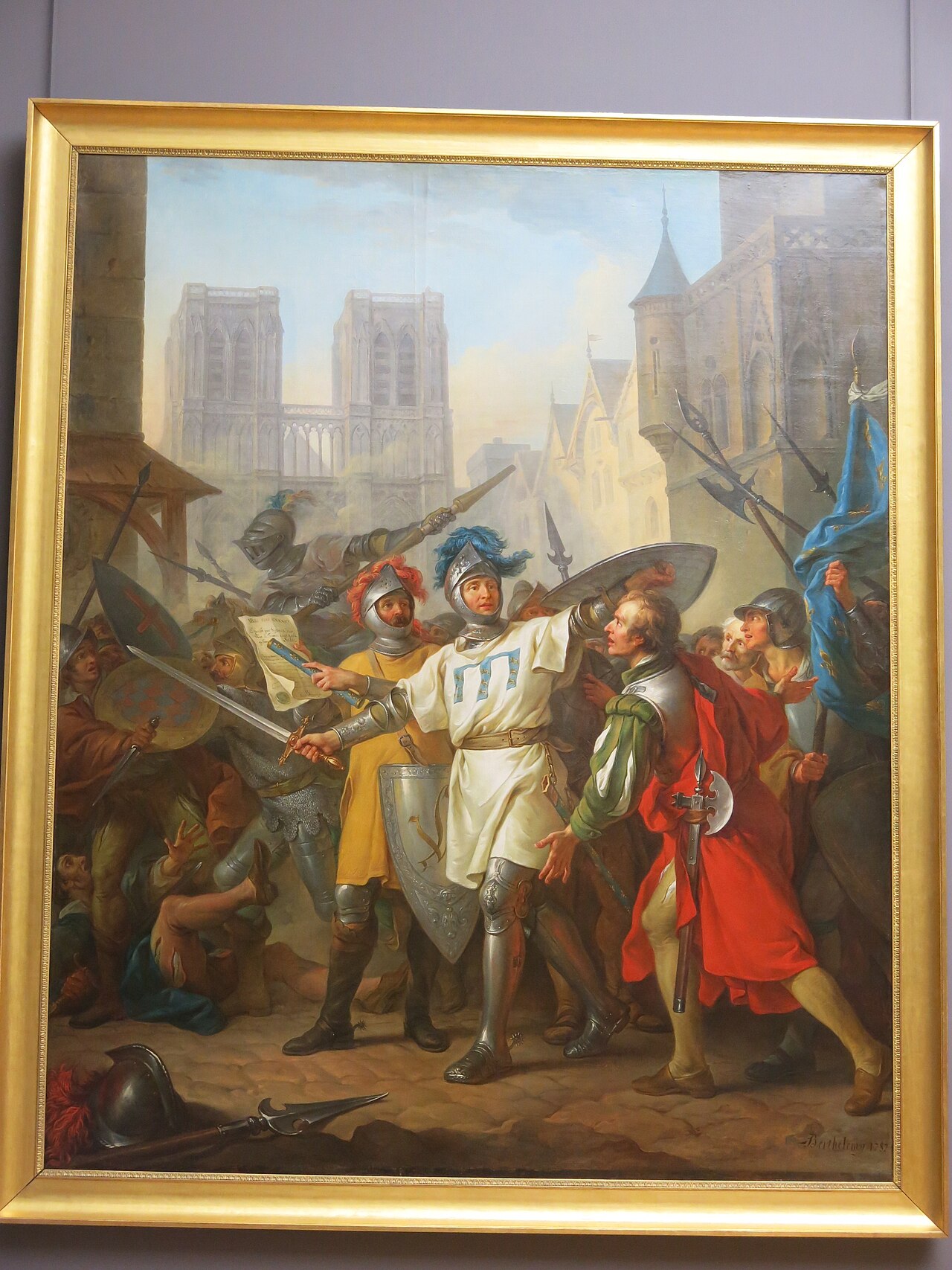 Retaking of Paris from the English - 13 april 1436 by Jean-Simon Berthélemy