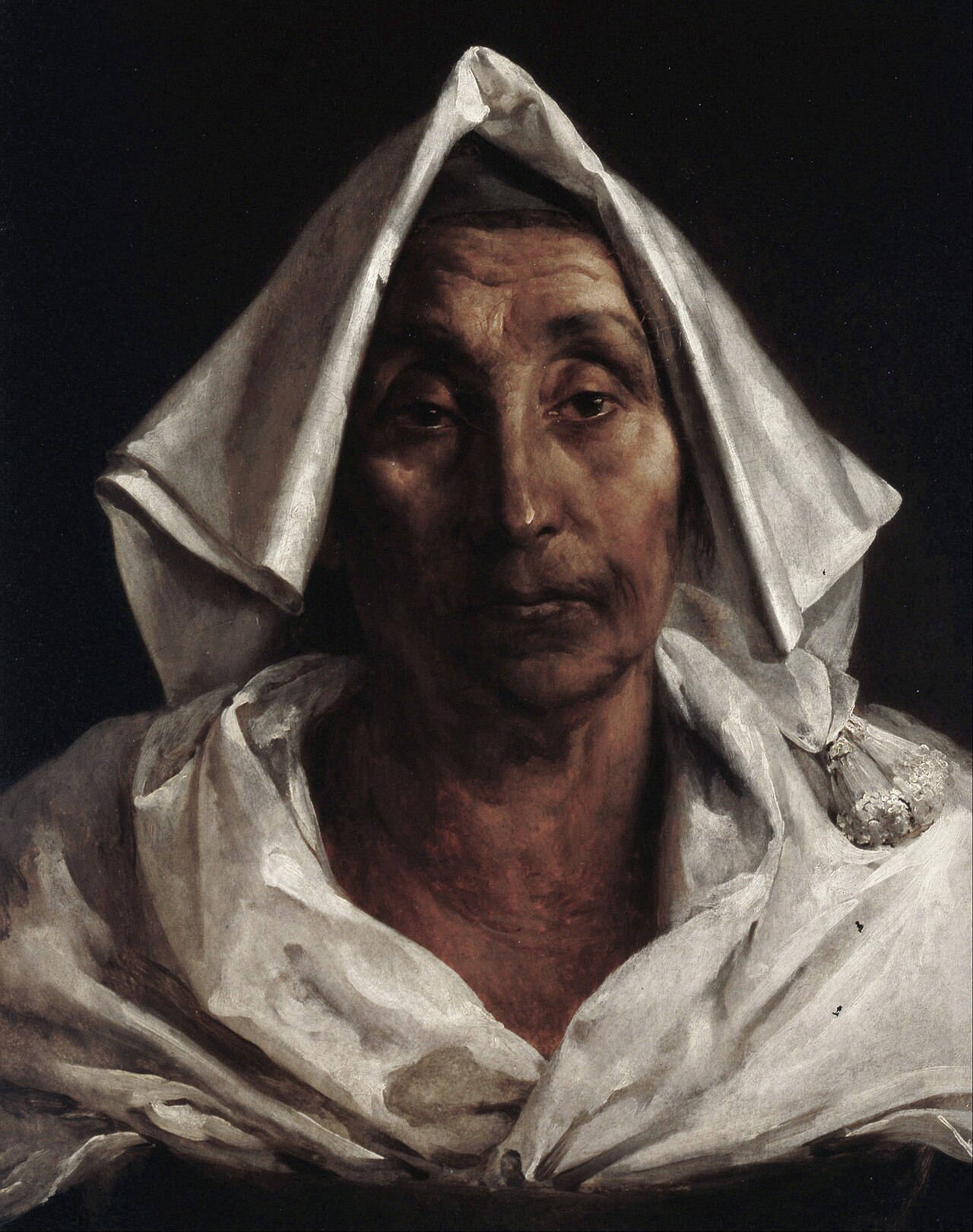 The Old Italian Woman by Jean Victor Schnetz