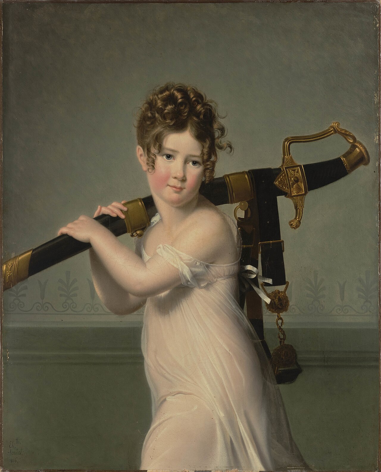 A Girl Carrying her Father's Sword by Jeanne-Élisabeth Chaudet