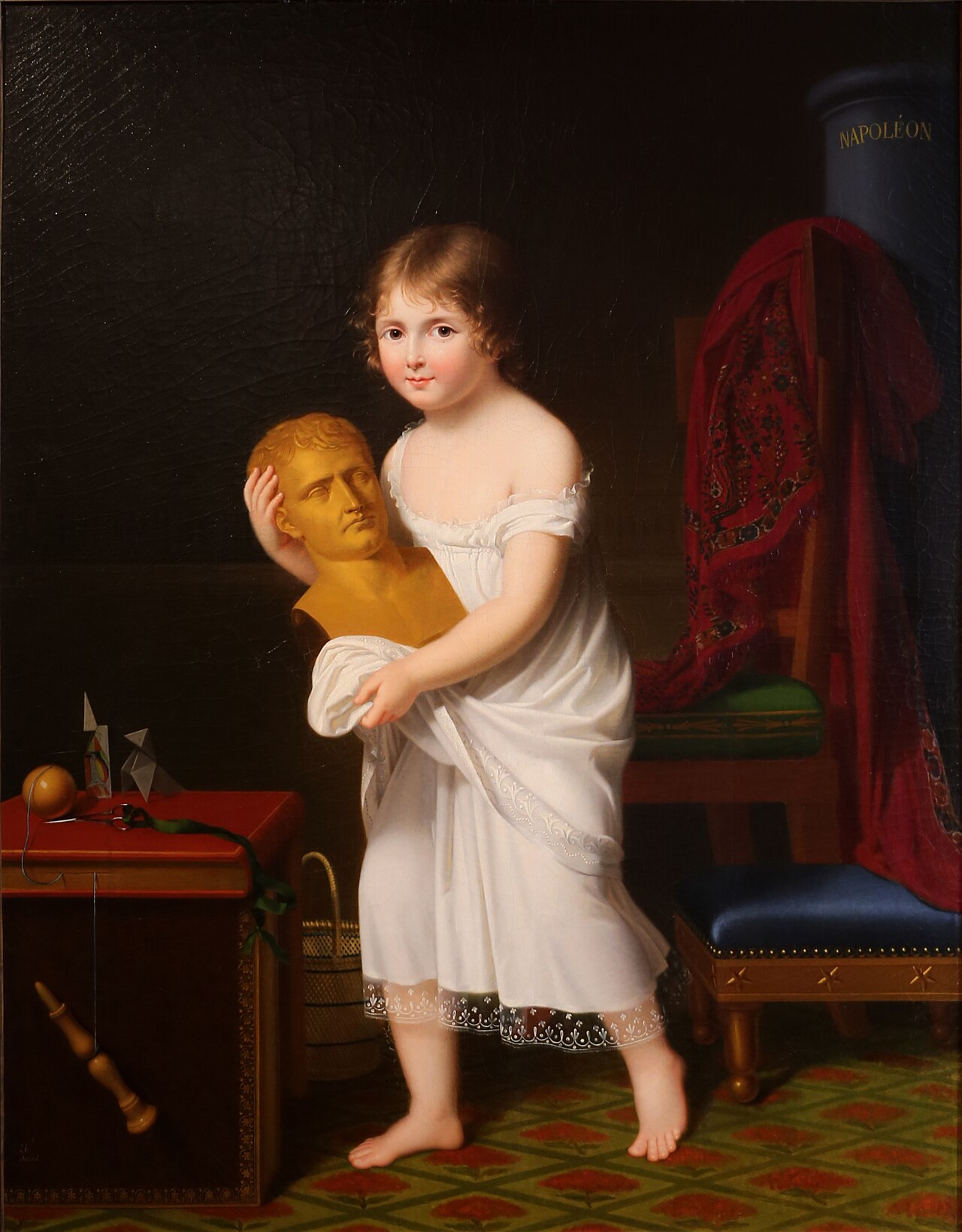 Letizia Murat carrying a bust of her oncle Napoleon by Jeanne-Élisabeth Chaudet