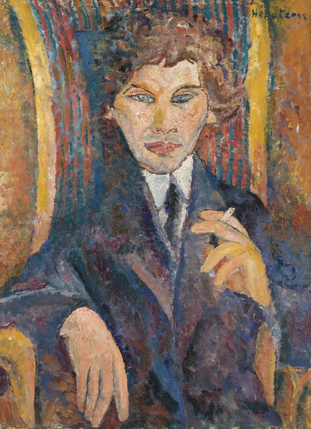 Portrait of Chaïm Soutine by Jeanne Hébuterne