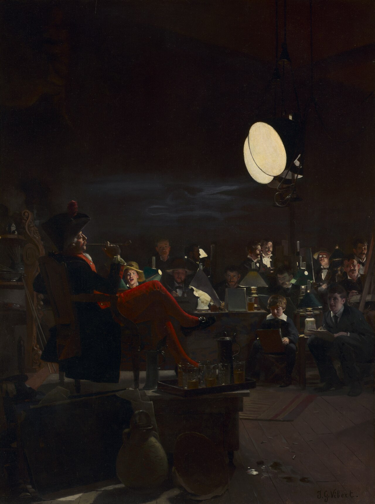 A Night Class by Jehan Georges Vibert