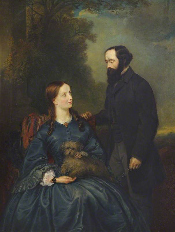 James Clerk Maxwell (1831–1879), Cavendish Professor (1871–1879), and His Wife, Katherine Mary Clerk Maxwell, née Dewar (1824–1886) by Jemima Blackburn