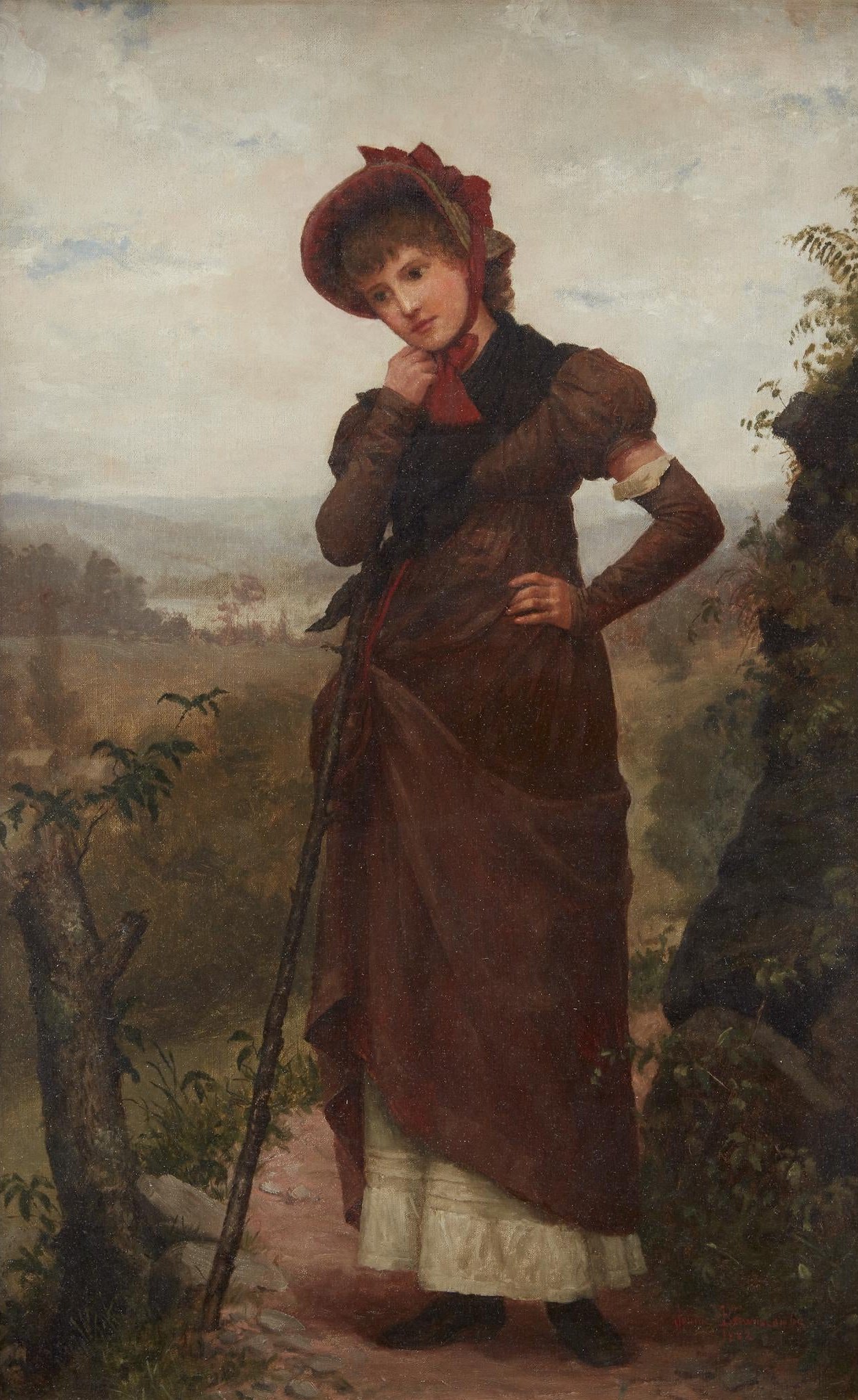 A Walk through the Country by Jennie Augusta Brownscombe