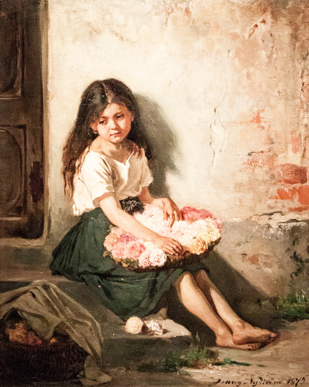 The flower girl by Jenny Nyström