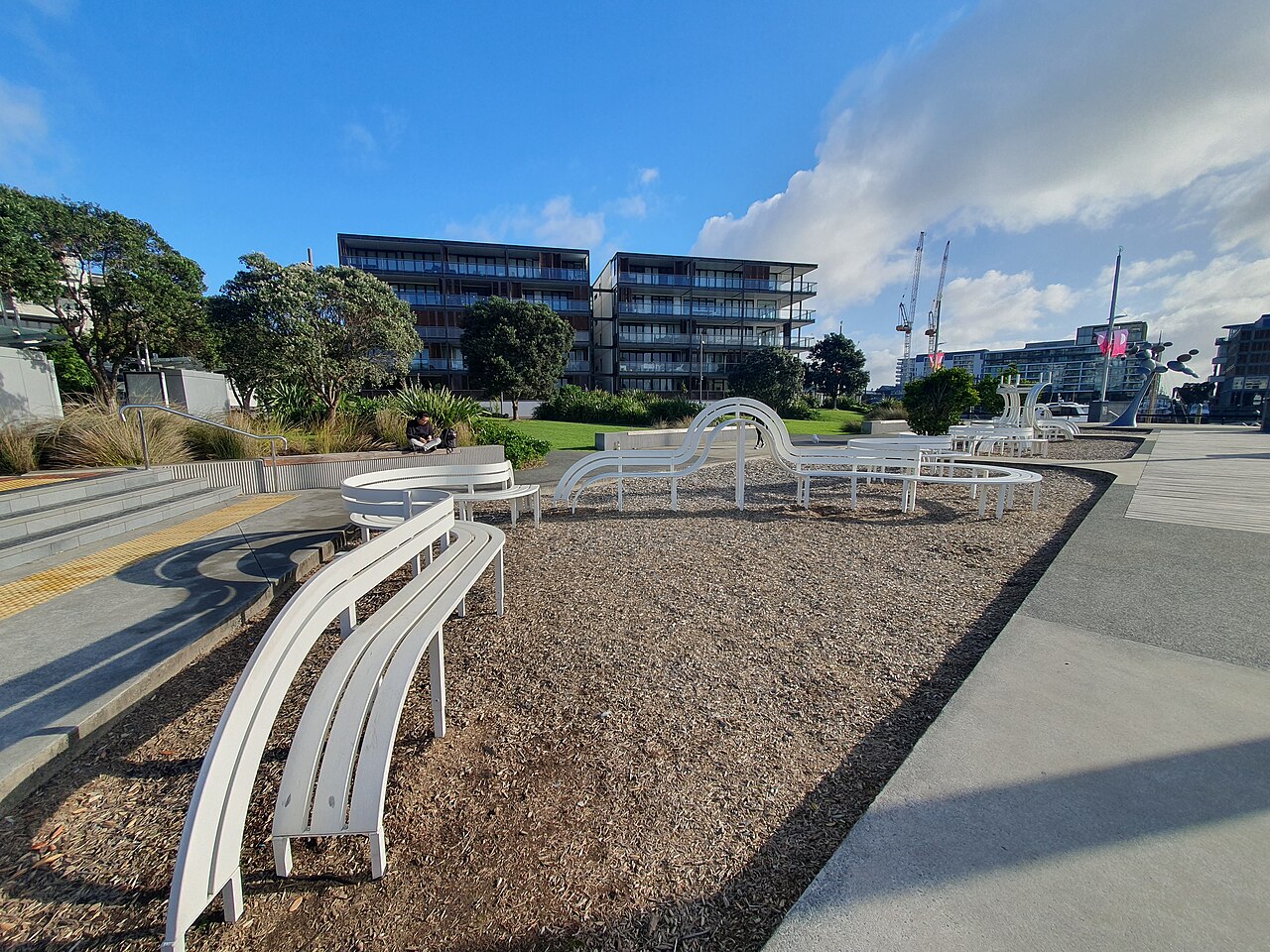Long Modified Bench by Jeppe Hein