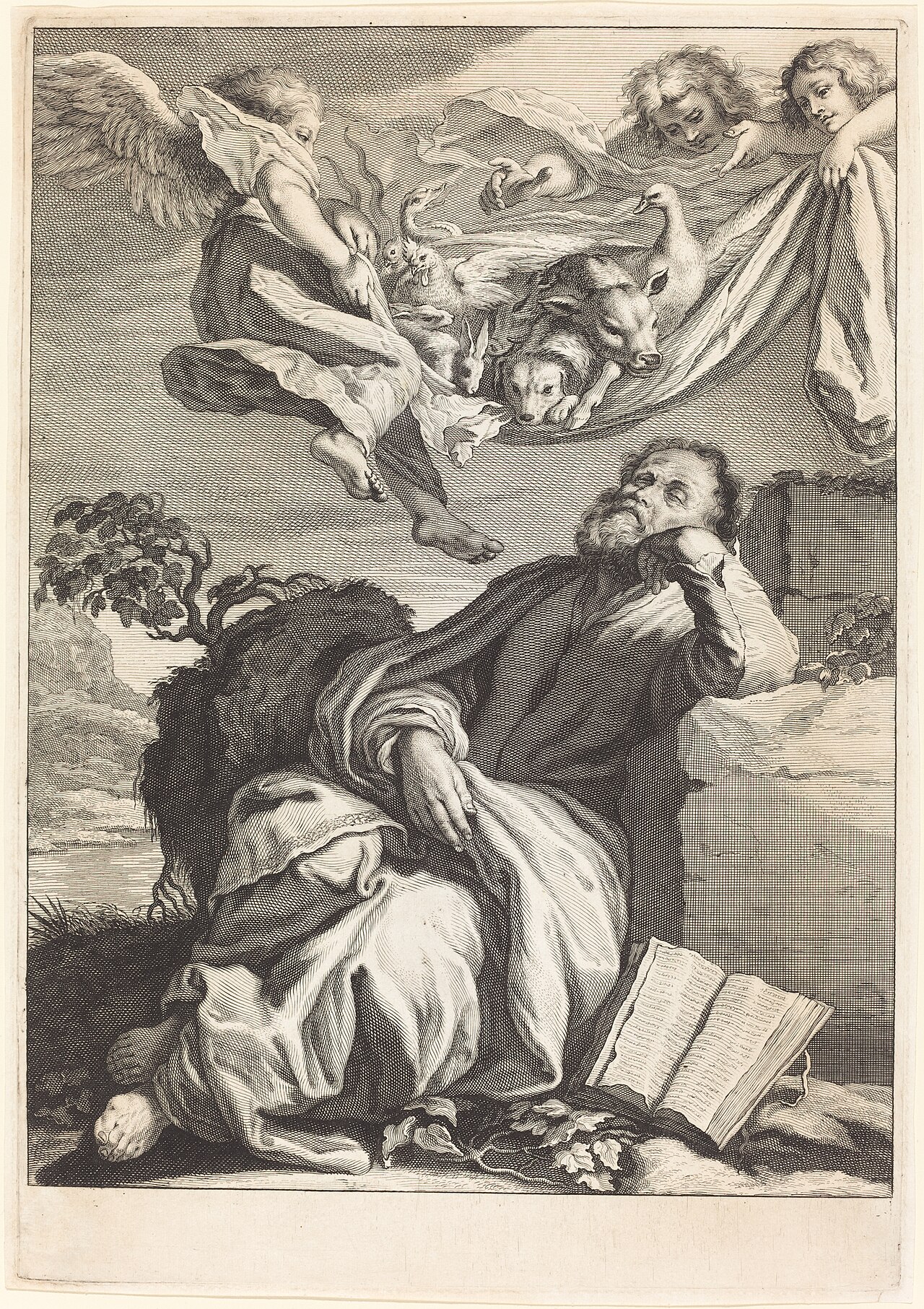 The Dream of Saint Peter by Jeremias Falck