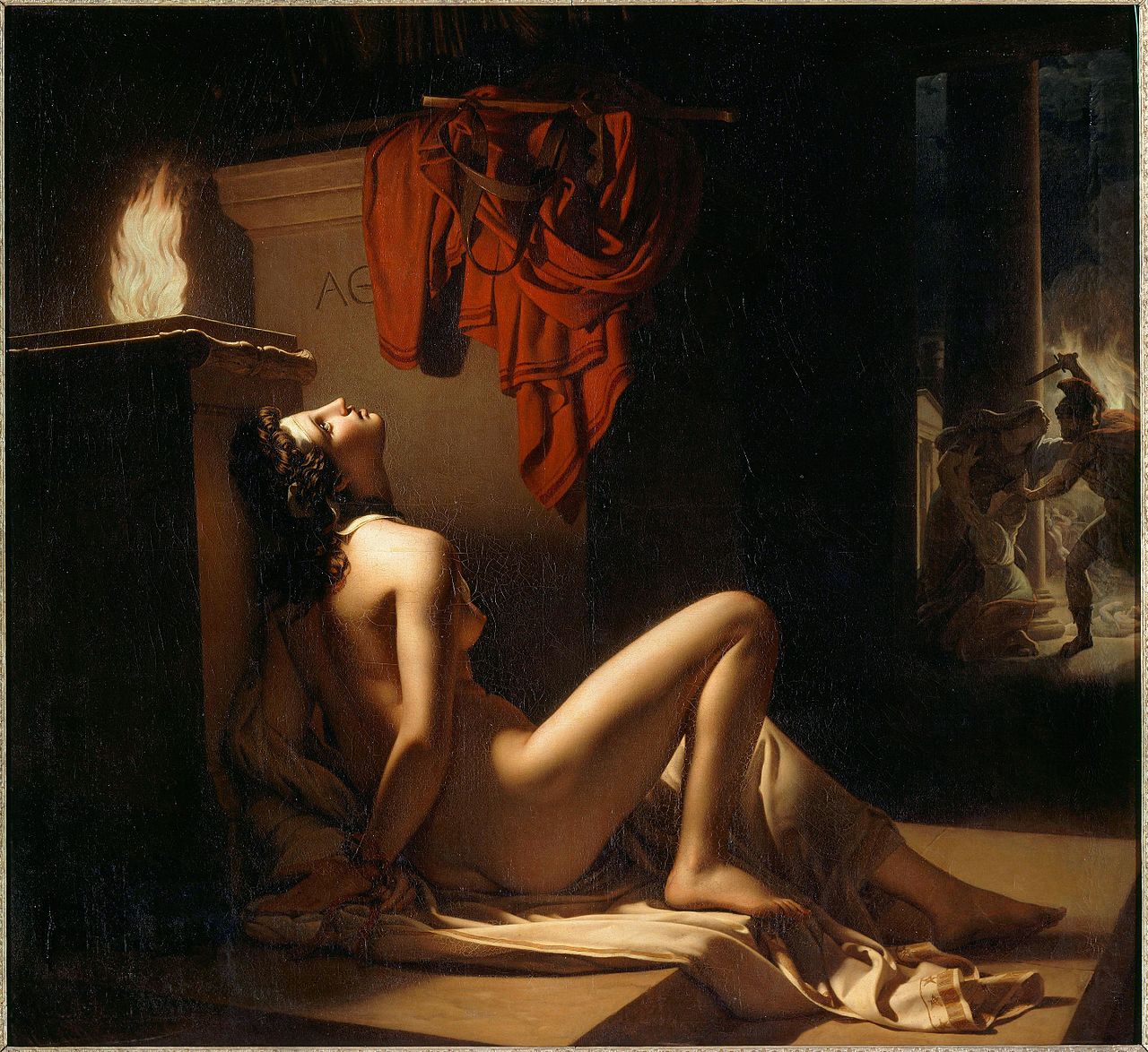 Cassandra Imploring the Vengeance of Minerva Against Ajax by Jérôme-Martin Langlois