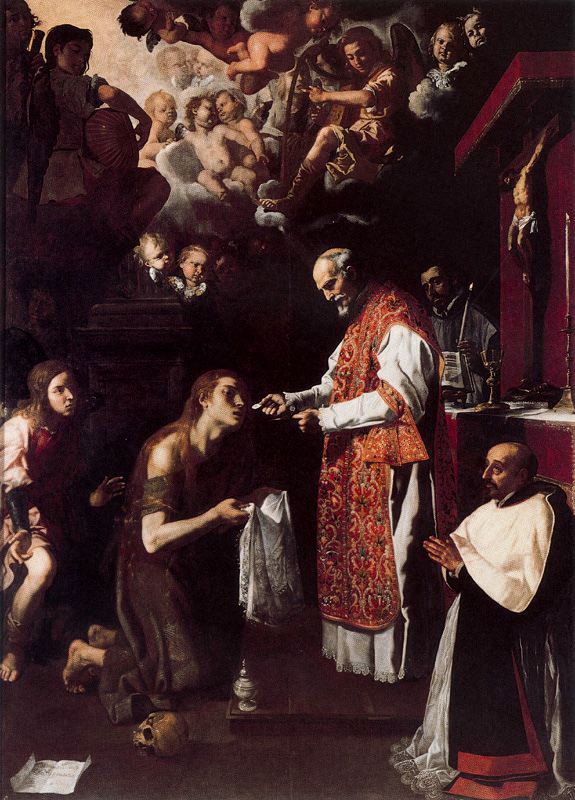 Última comunió de la Magdalena by Jerónimo Jacinto de Espinosa