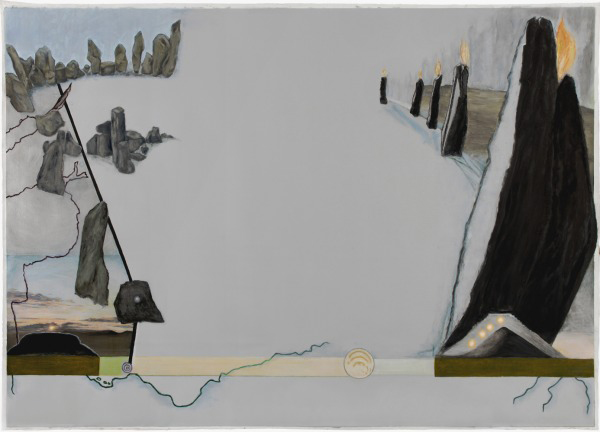Dusk (Bands and End-Points) by Jo Baer